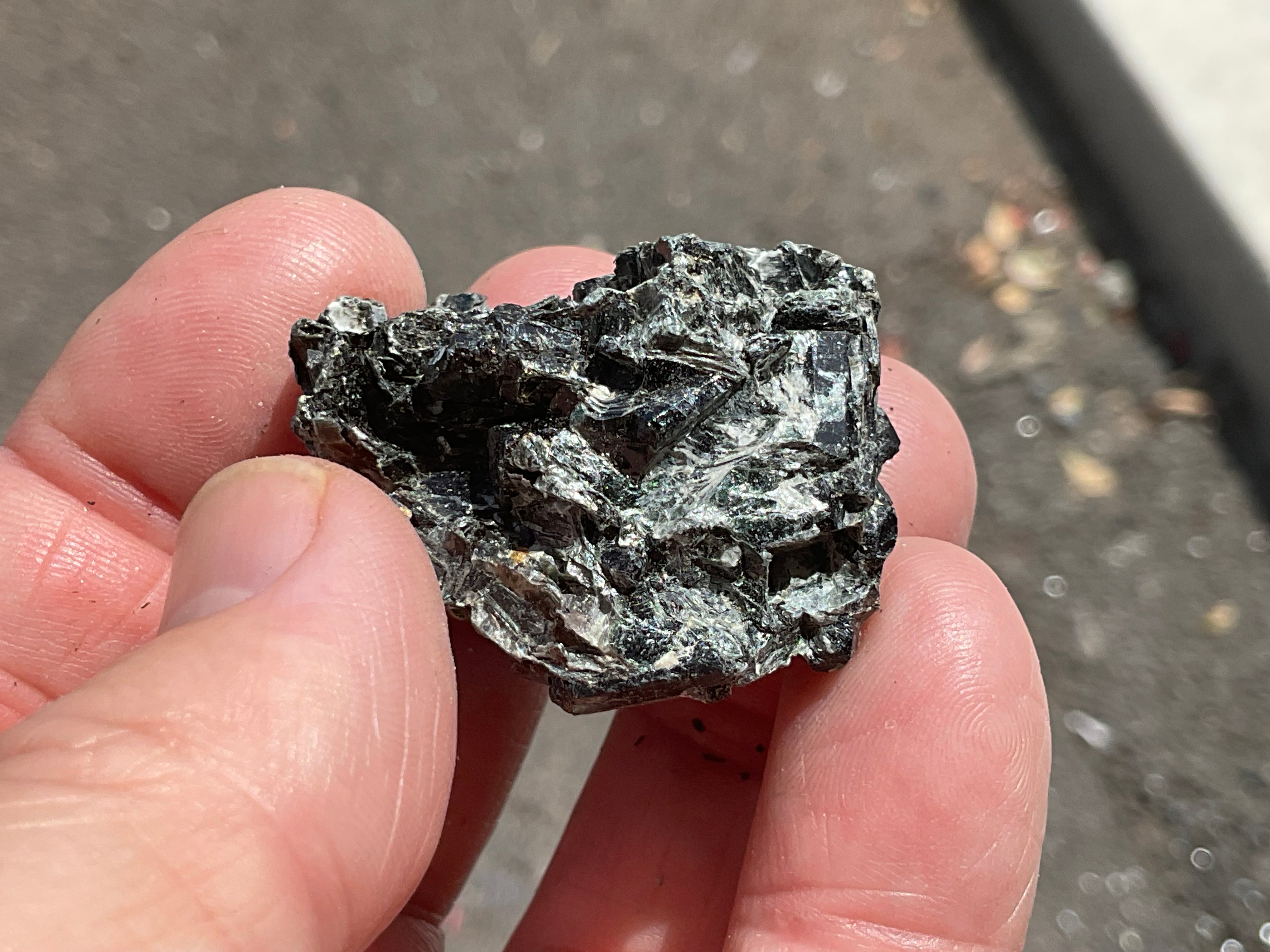 24g Black Dravite in Matrix Specimen 2A from Yinnietharra Western Australia