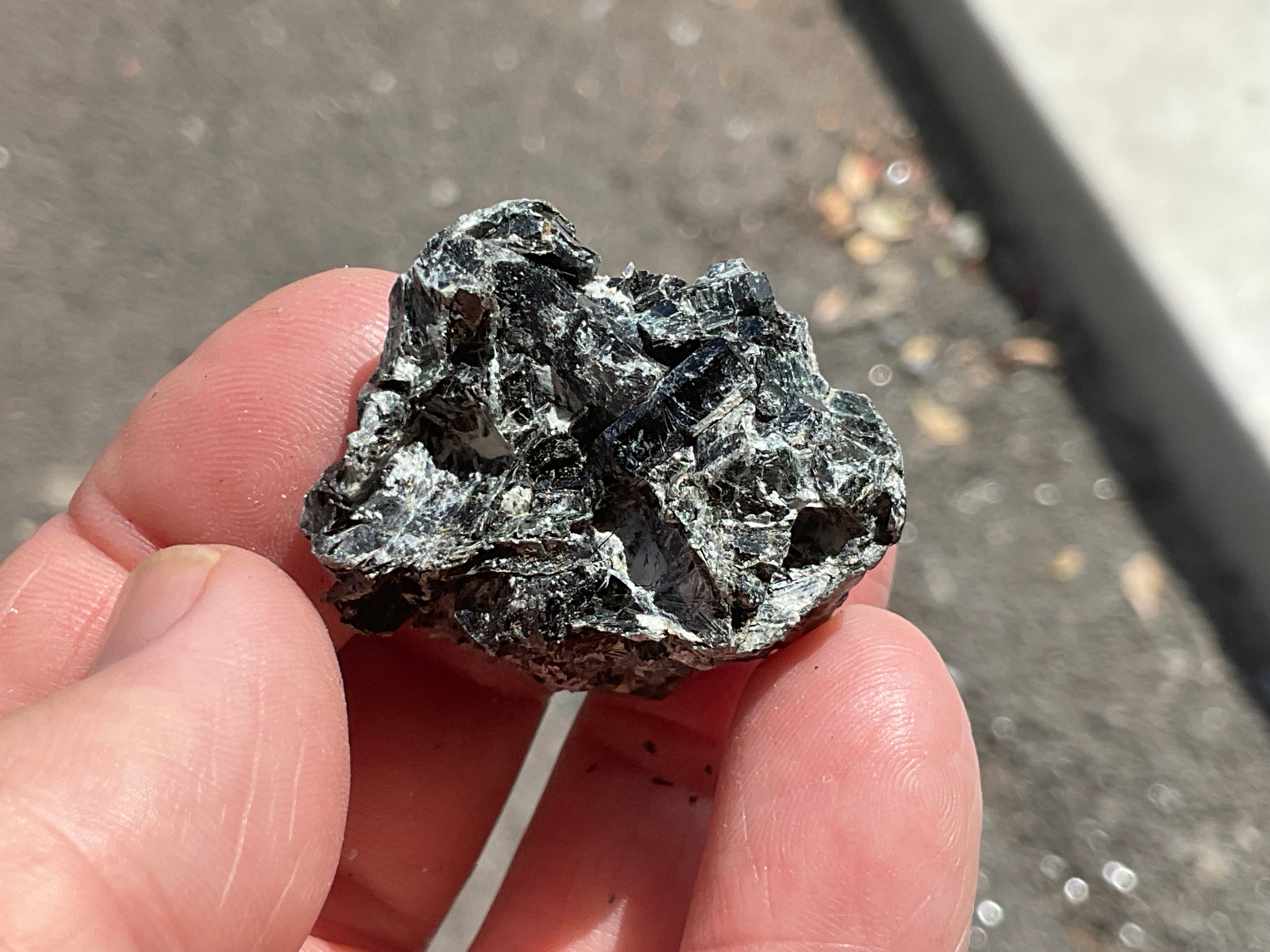 24g Black Dravite in Matrix Specimen 2A from Yinnietharra Western Australia
