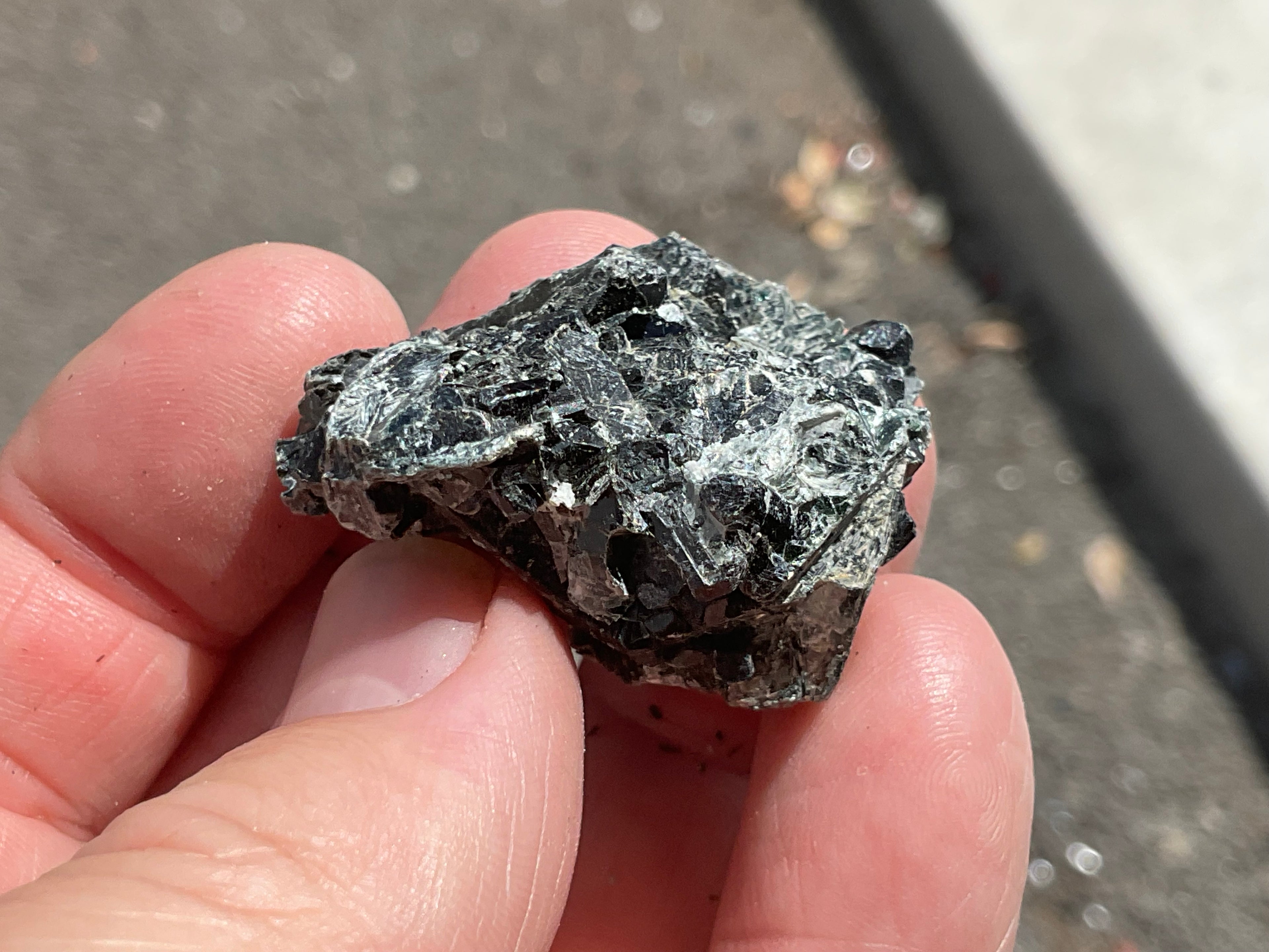 24g Black Dravite in Matrix Specimen 2A from Yinnietharra Western Australia