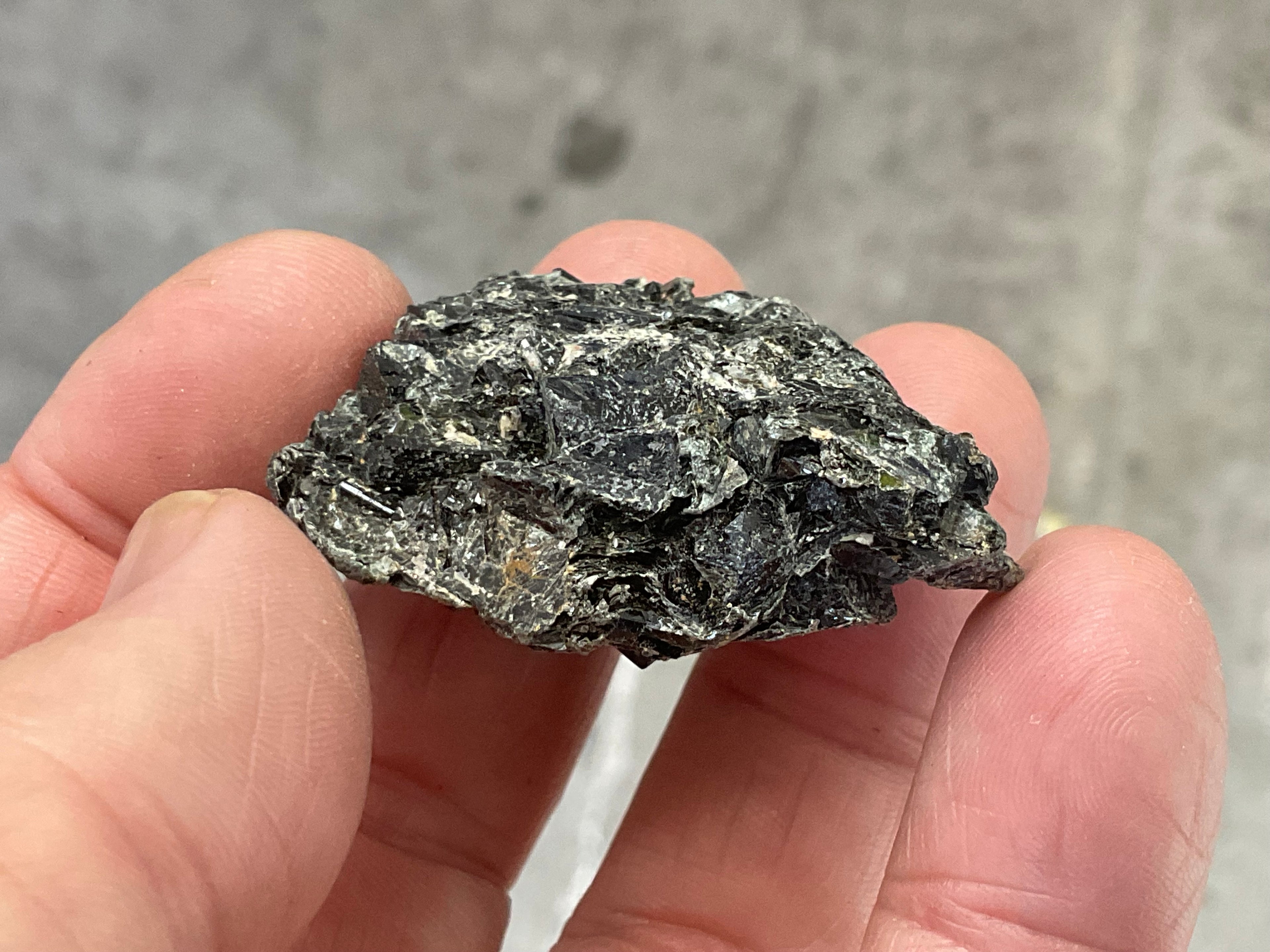 26g Black Dravite in Matrix Specimen 2B from Yinnietharra Western Australia