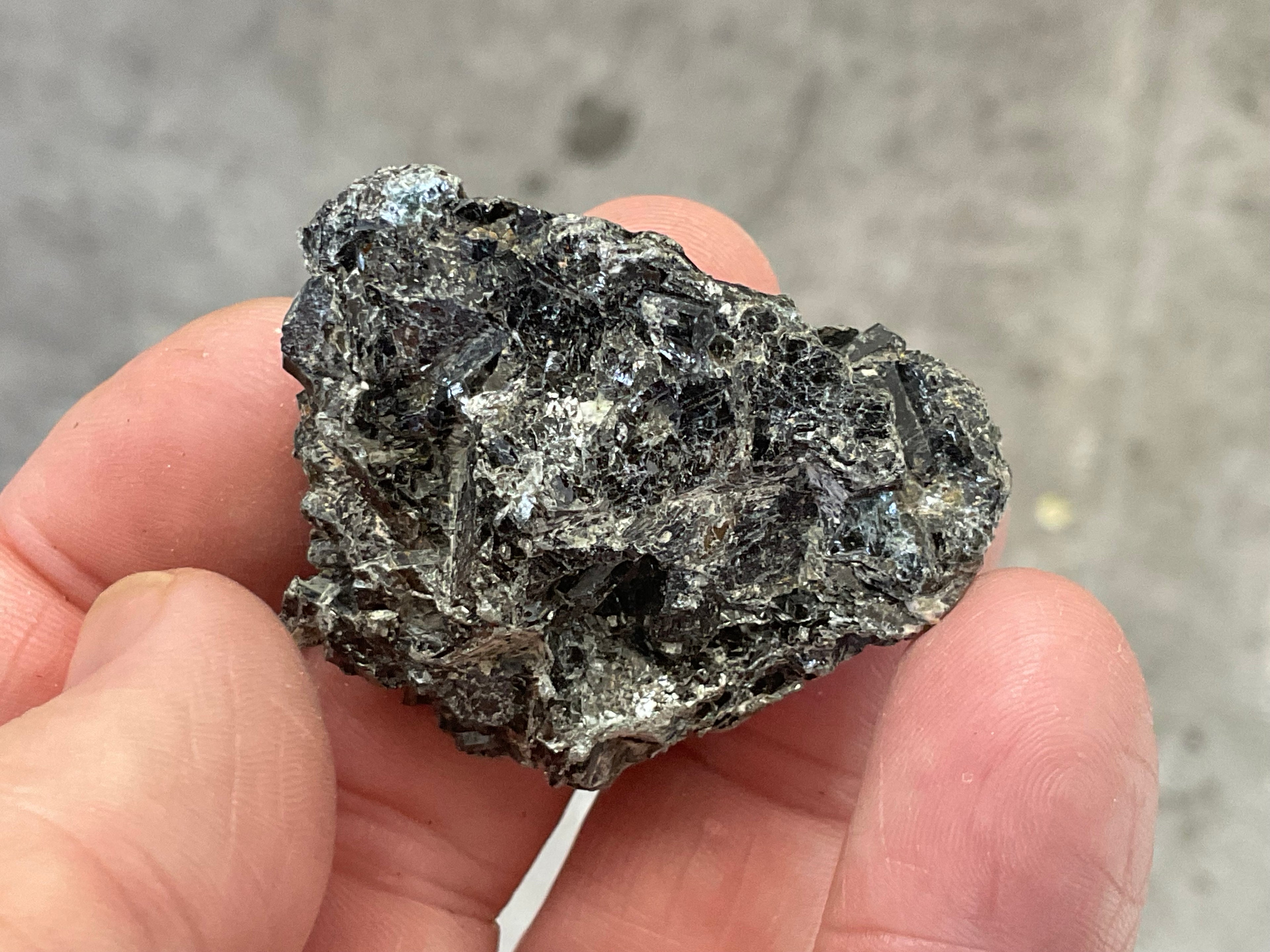 26g Black Dravite in Matrix Specimen 2B from Yinnietharra Western Australia