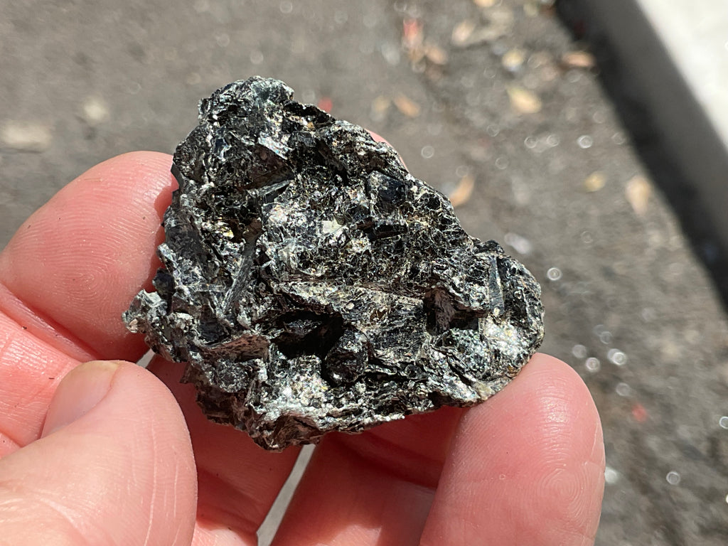 26g Black Dravite in Matrix Specimen 2B from Yinnietharra Western Australia