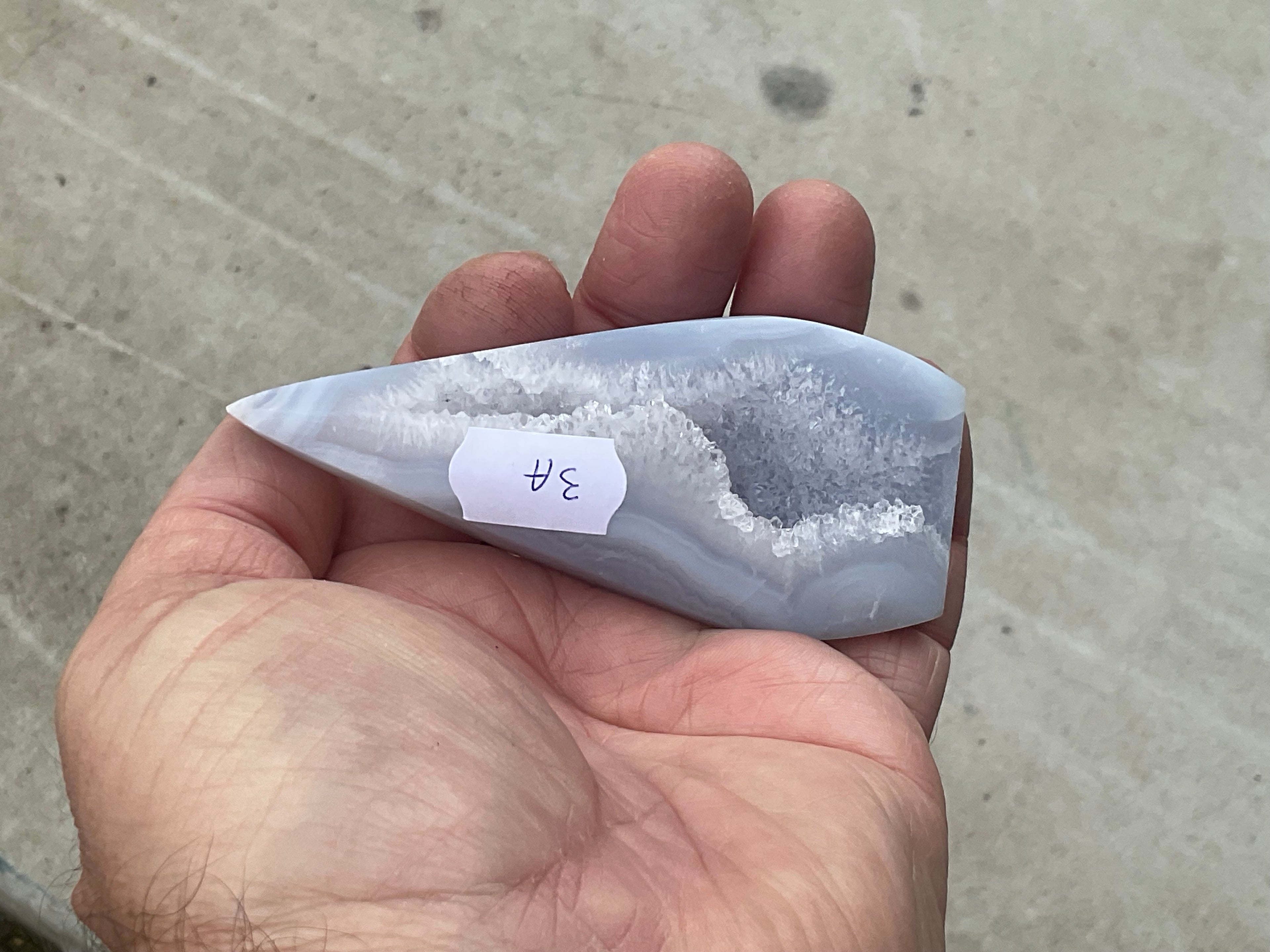 96g Blue Lace Agate Freeform 3A