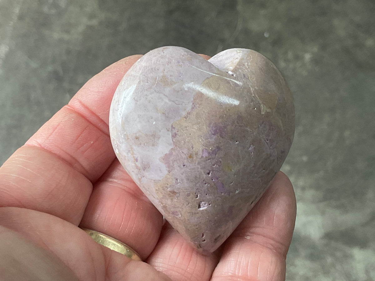 90g Phosphosiderite Heart D