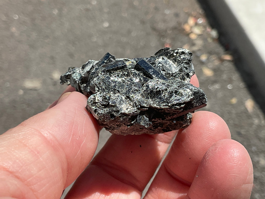 36g Black Dravite in Matrix Specimen 2C from Yinnietharra Western Australia