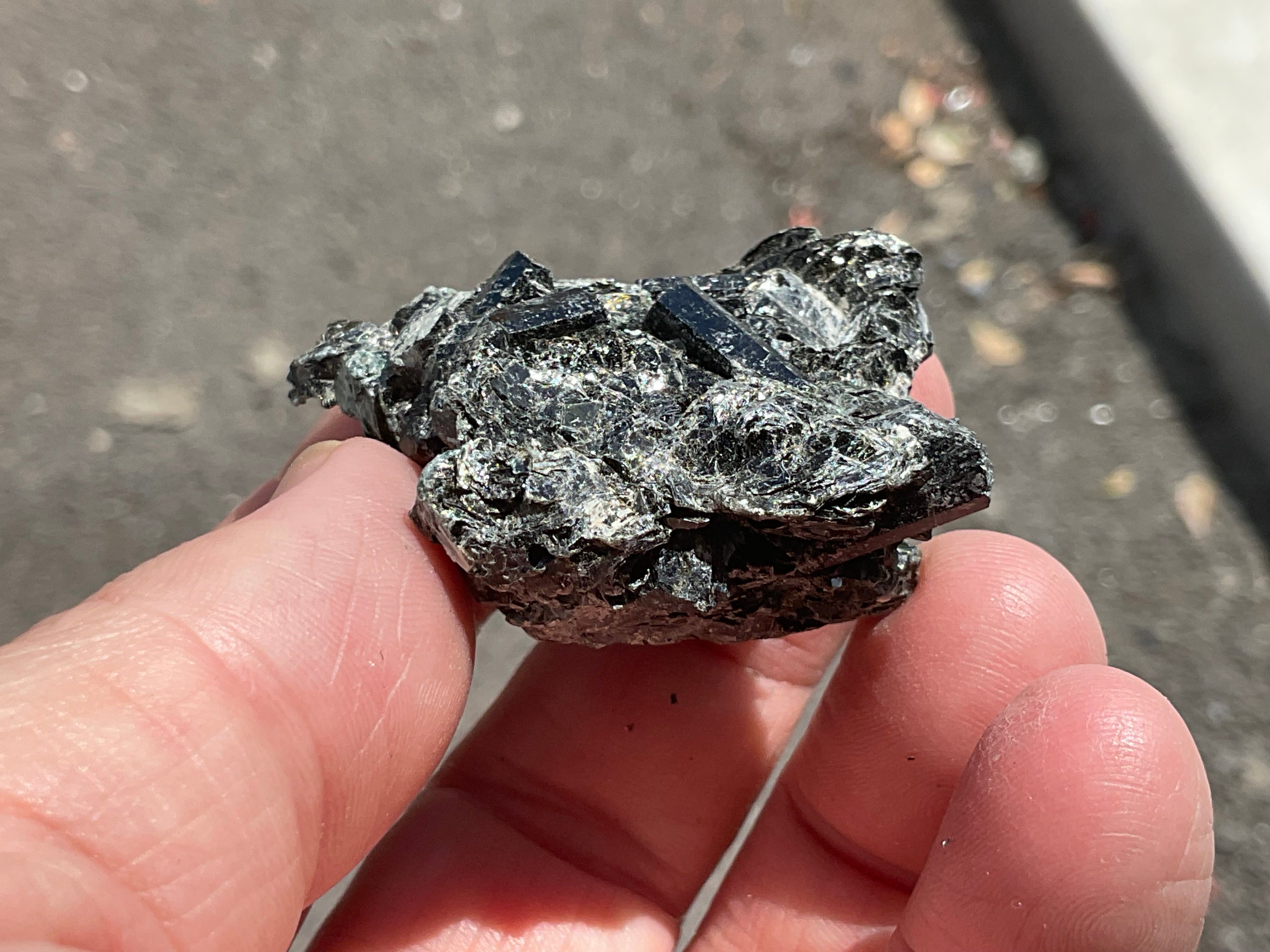 36g Black Dravite in Matrix Specimen 2C from Yinnietharra Western Australia
