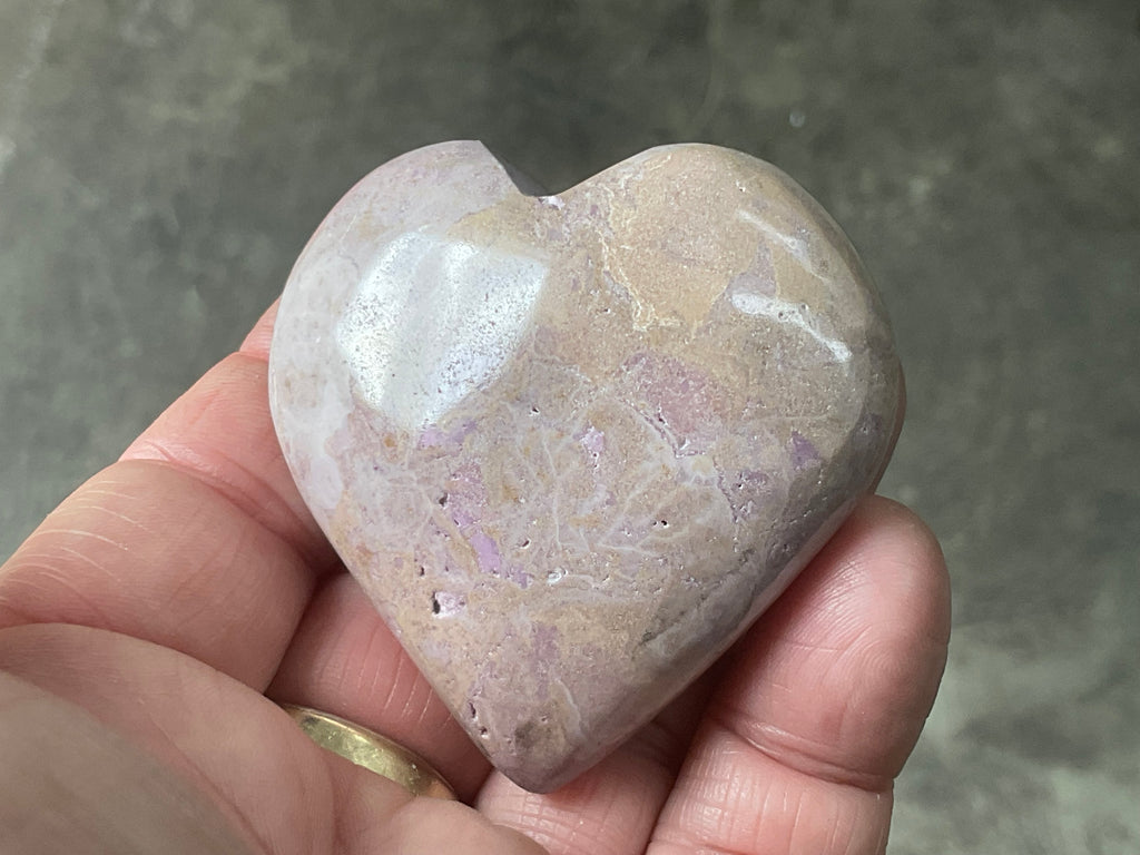 90g Phosphosiderite Heart D