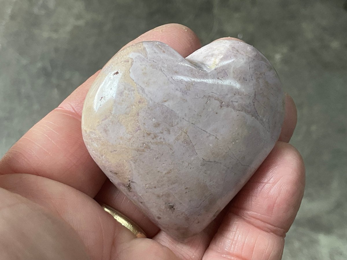 90g Phosphosiderite Heart D