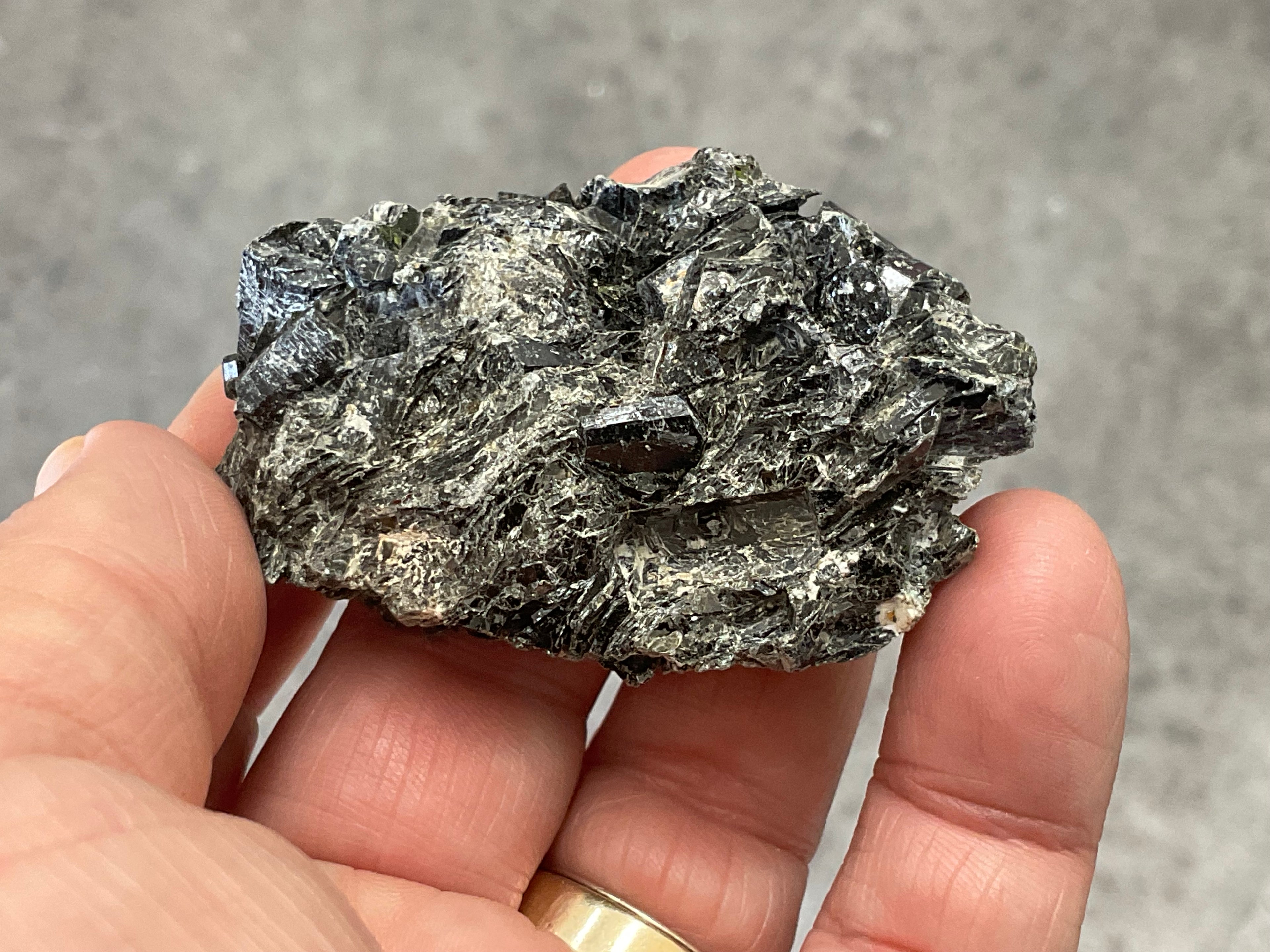 58g Black Dravite in Matrix Specimen 3A from Yinnietharra Western Australia