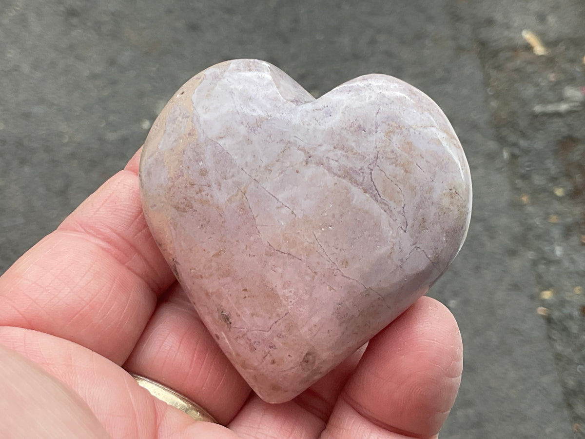 90g Phosphosiderite Heart D