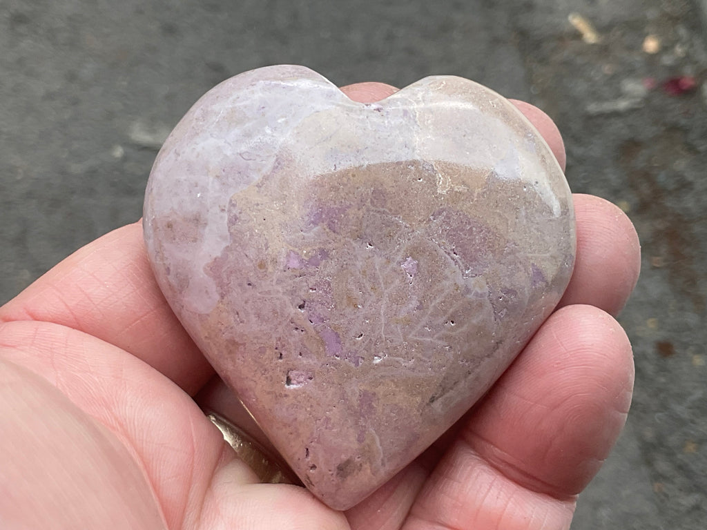 90g Phosphosiderite Heart D