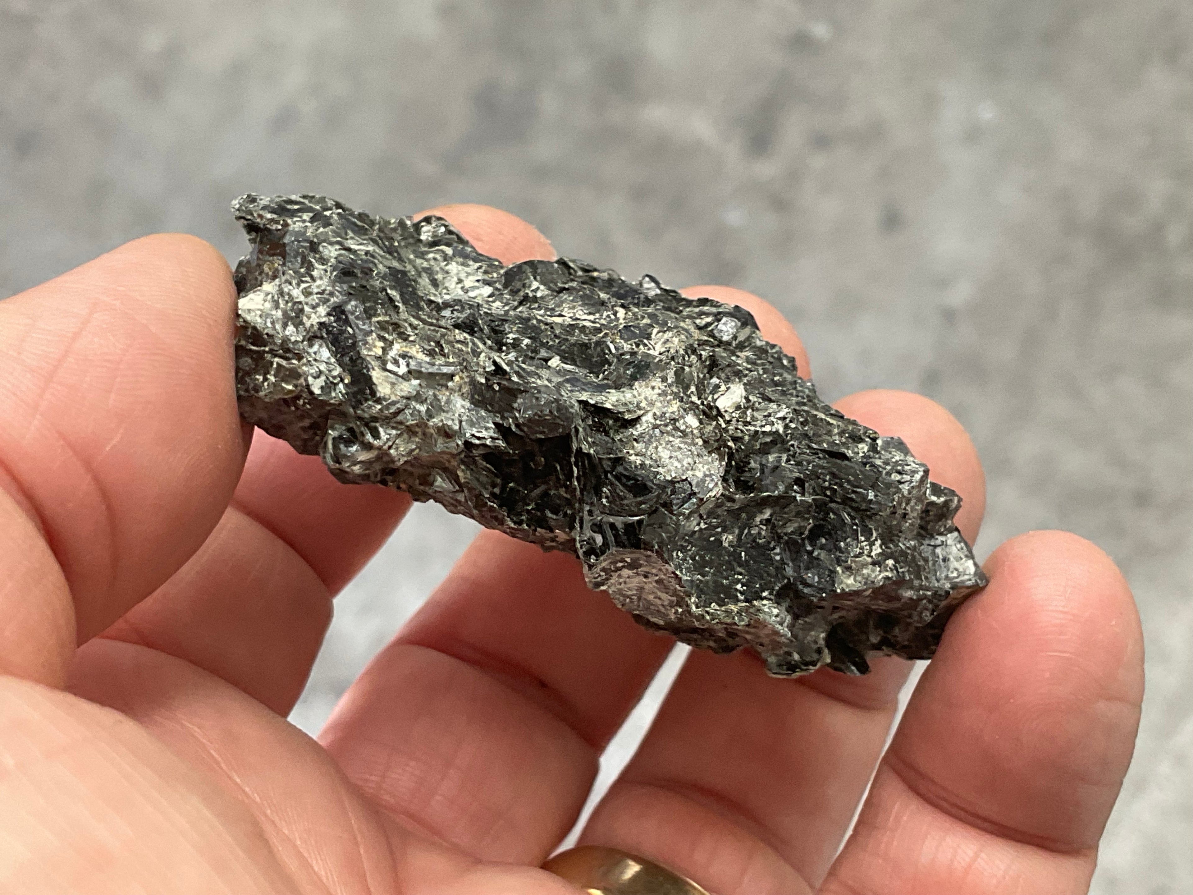 58g Black Dravite in Matrix Specimen 3A from Yinnietharra Western Australia