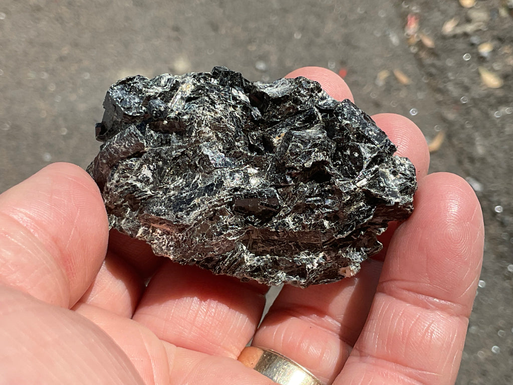 58g Black Dravite in Matrix Specimen 3A from Yinnietharra Western Australia