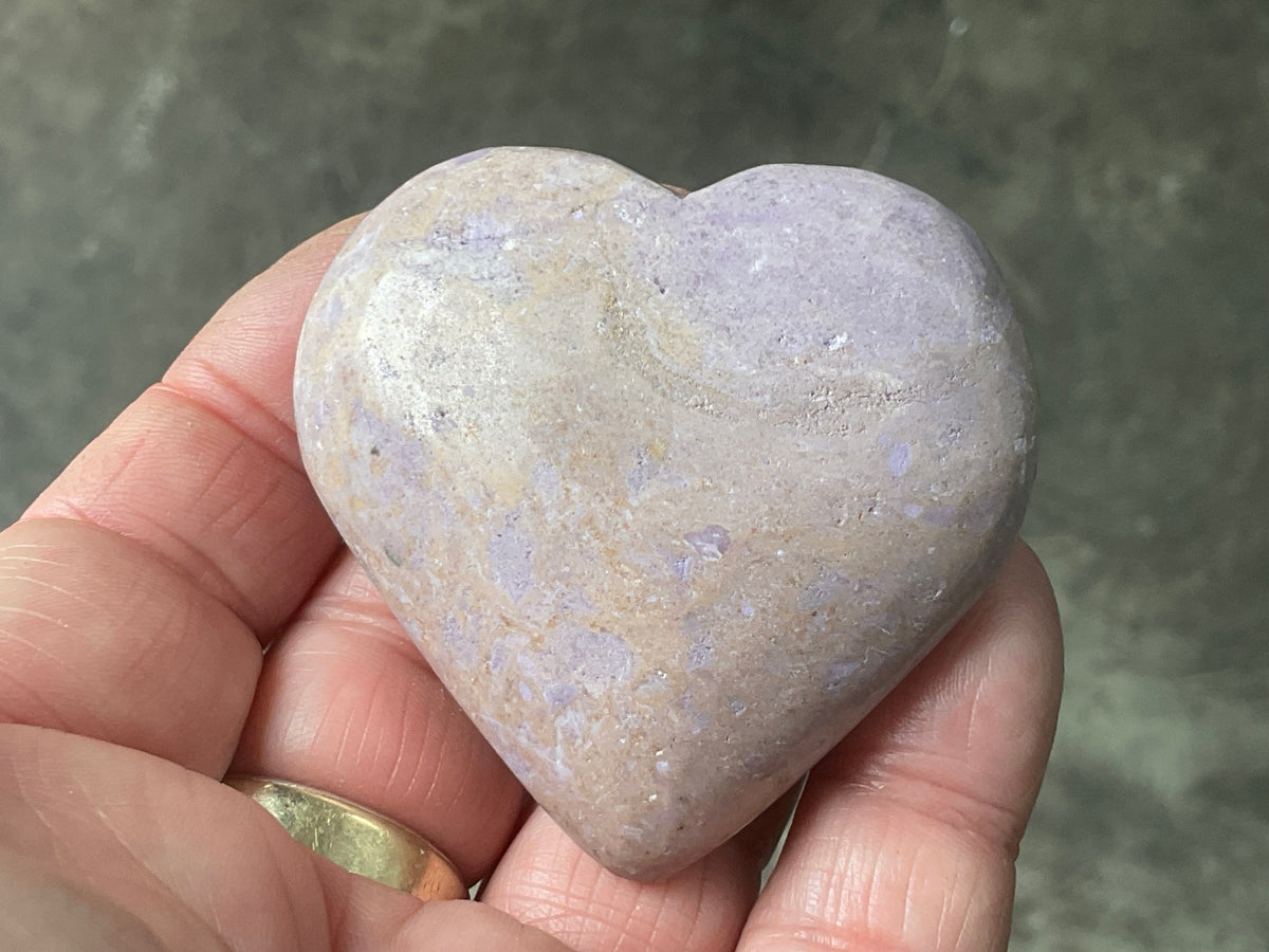 93g Phosphosiderite Heart E