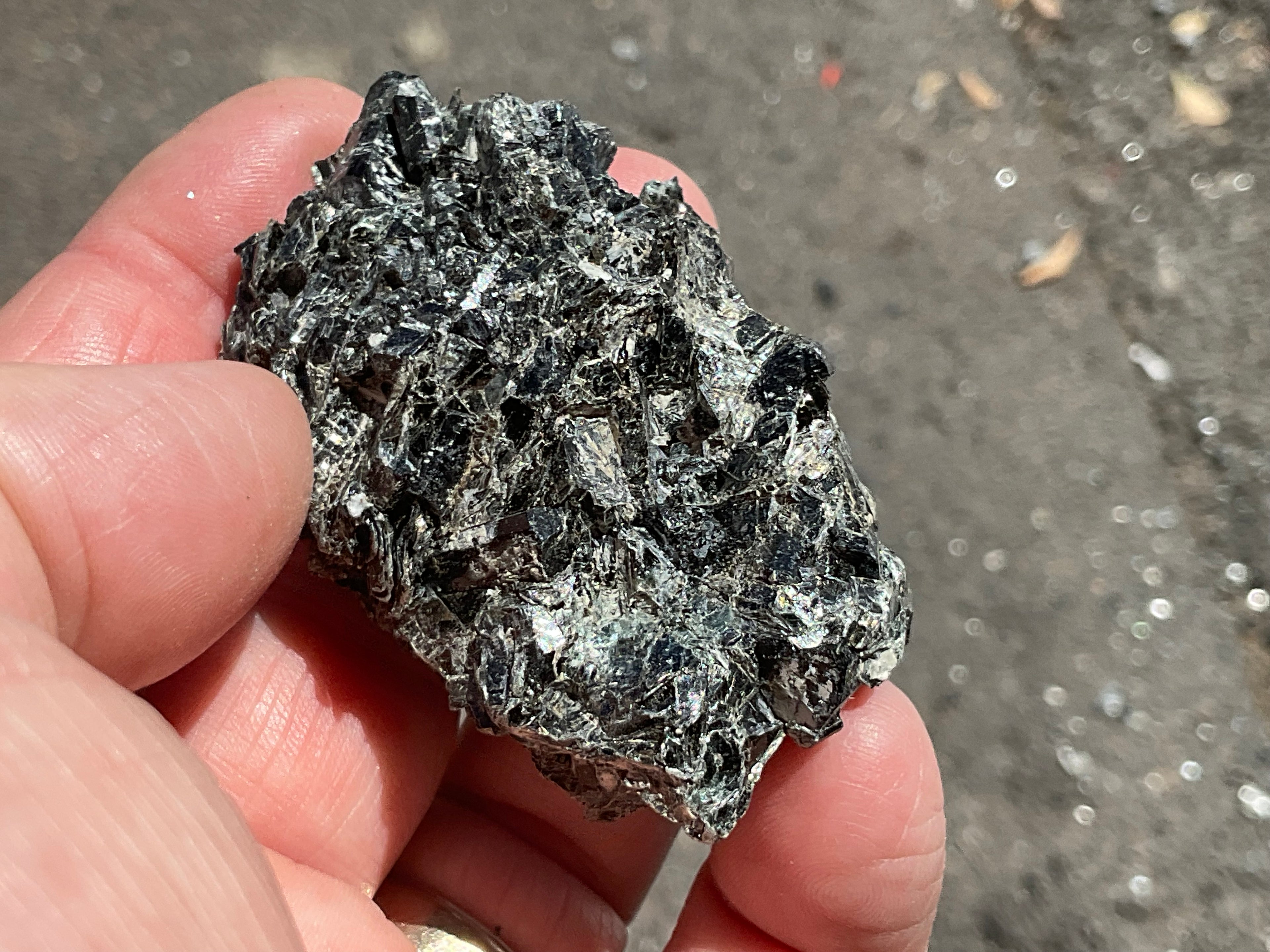 58g Black Dravite in Matrix Specimen 3A from Yinnietharra Western Australia
