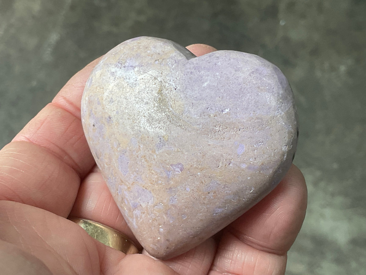93g Phosphosiderite Heart E