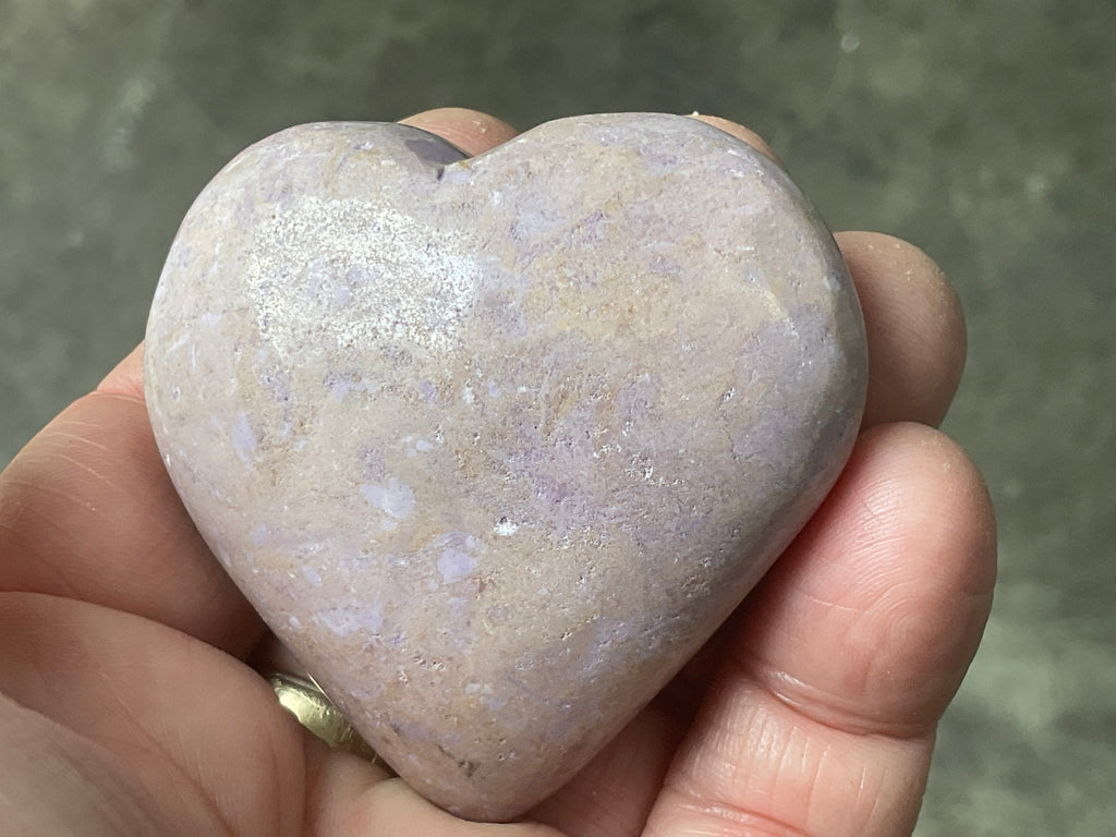 93g Phosphosiderite Heart E