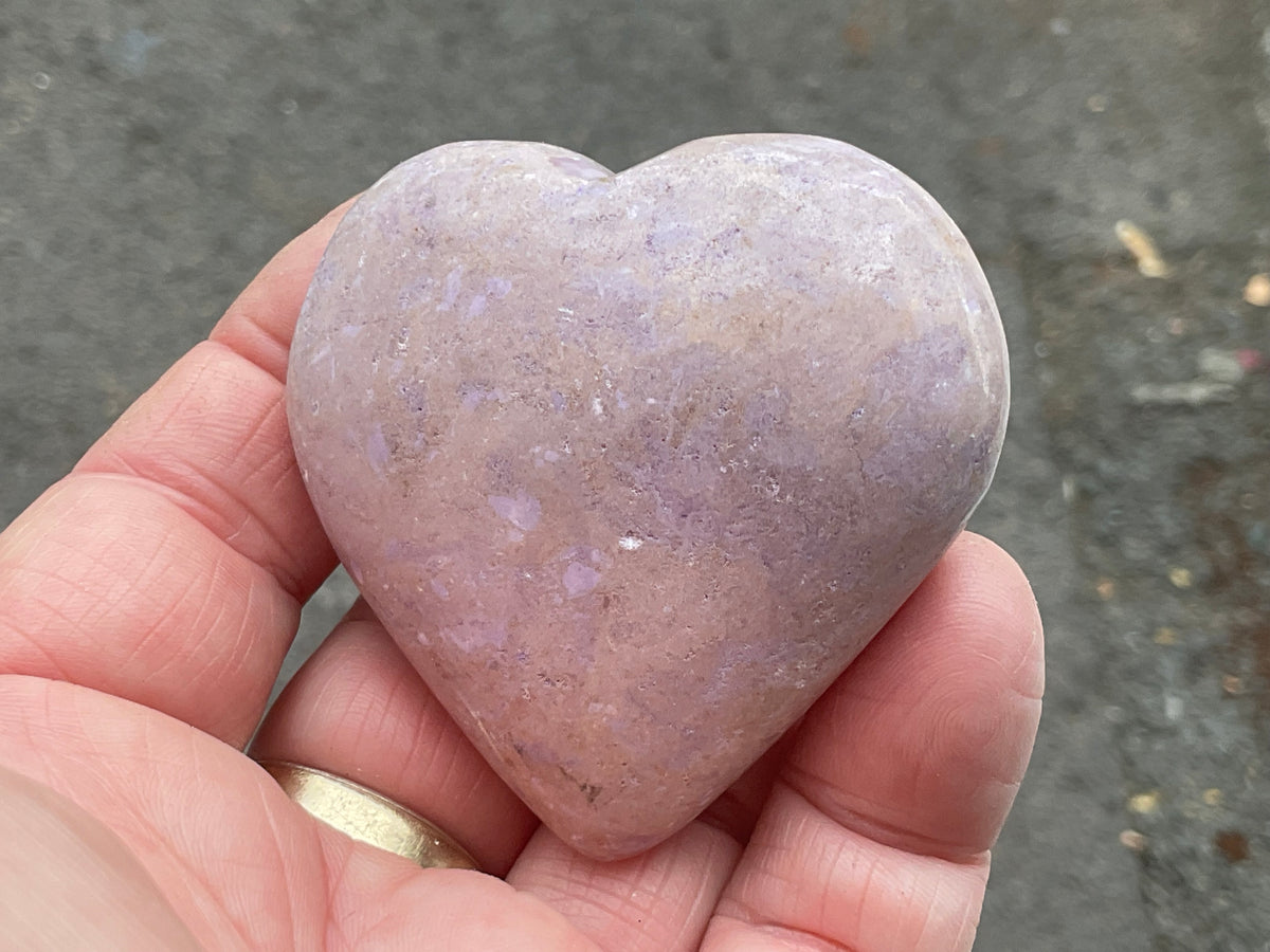 93g Phosphosiderite Heart E