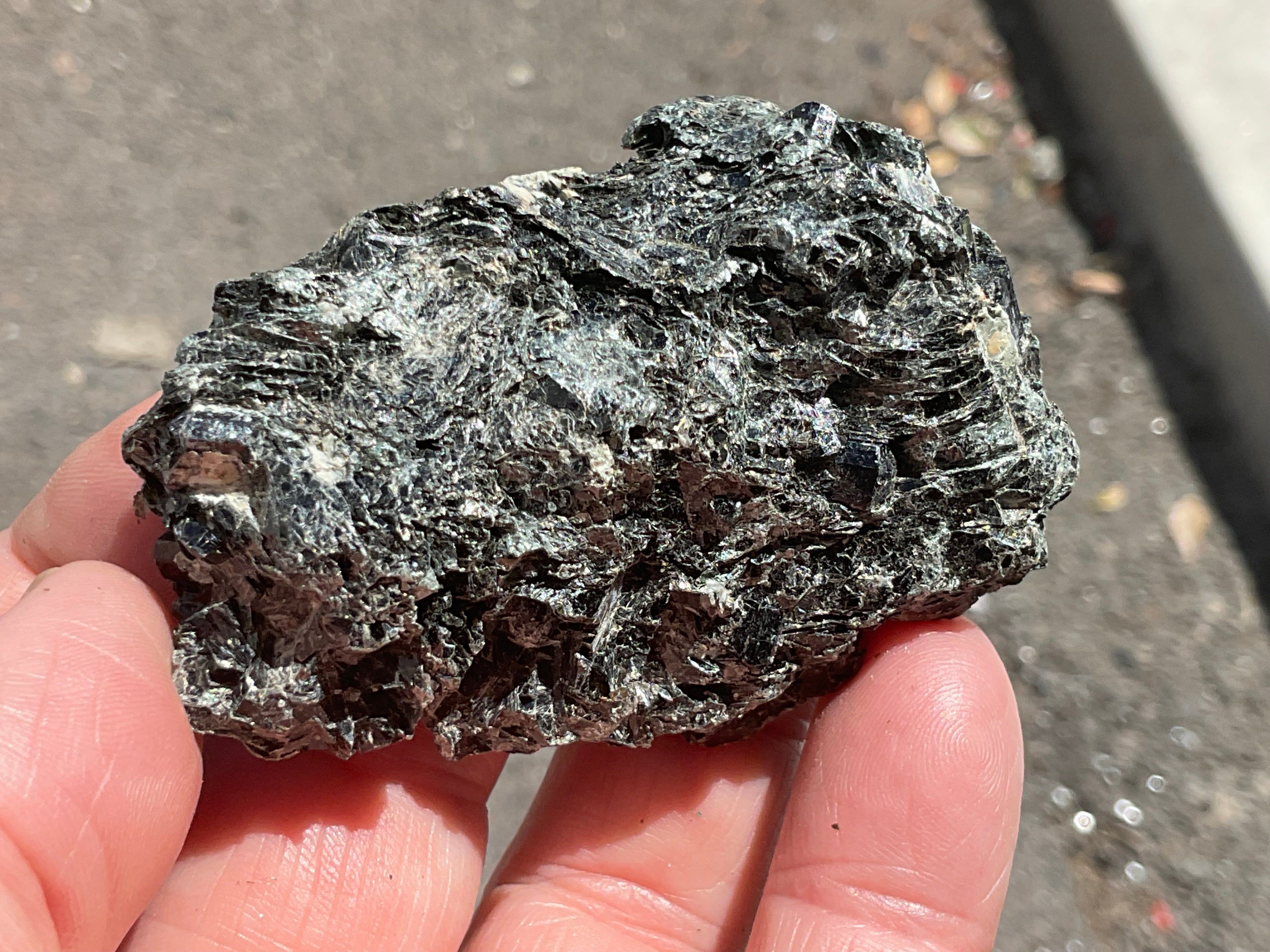 70g Black Dravite Specimen 3B from Yinnietharra Western Australia