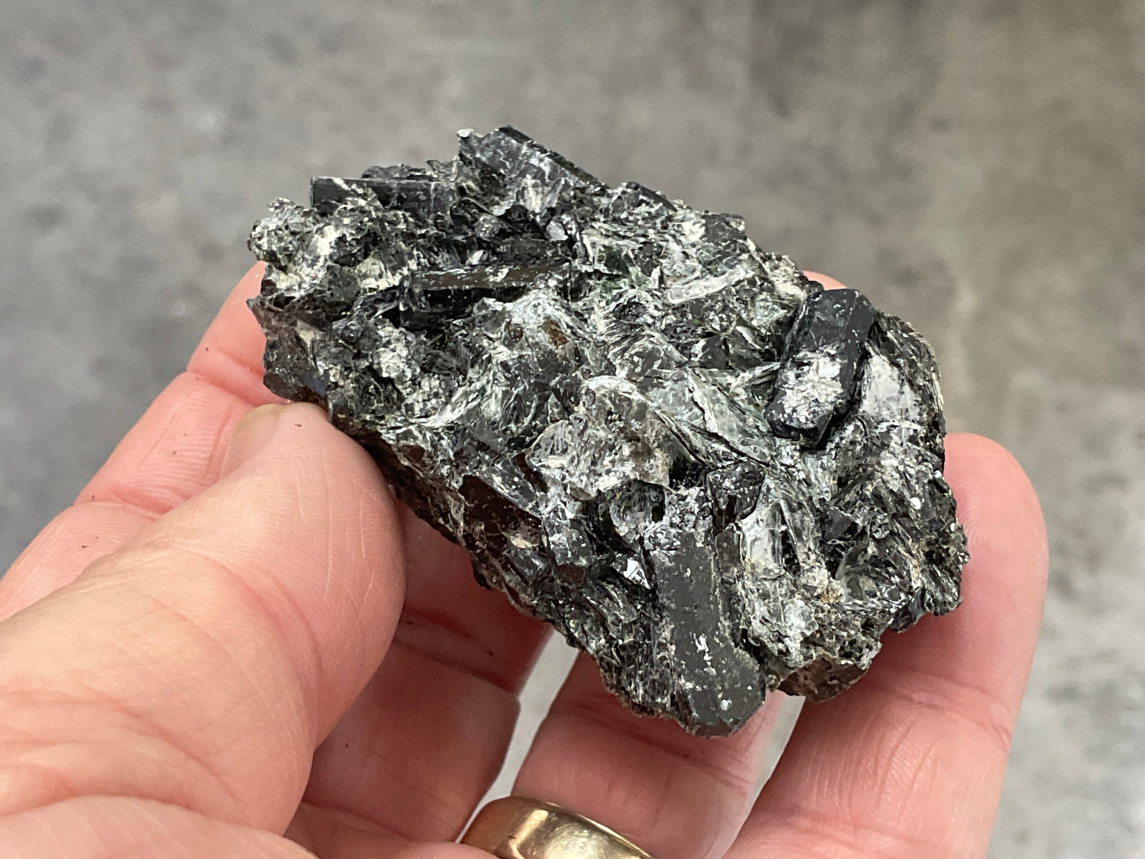 82g Black Dravite in Matrix Specimen 4A from Yinnietharra Western Australia