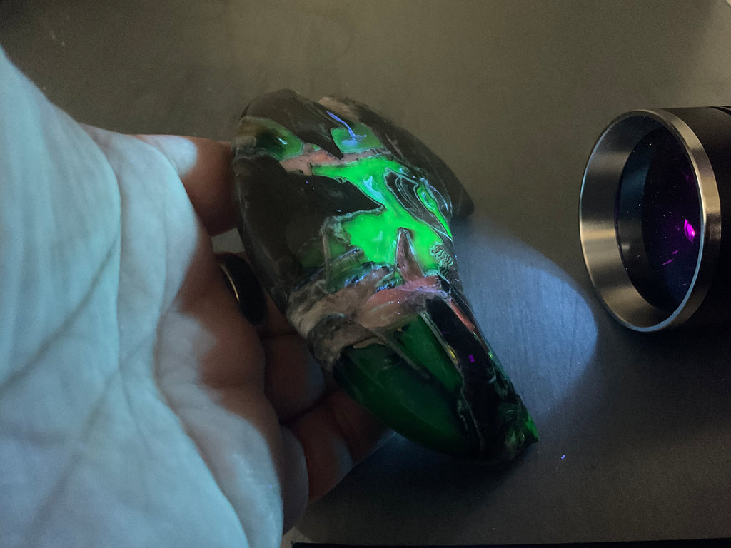 238g “Volcano Agate” Crescent Moon 2A