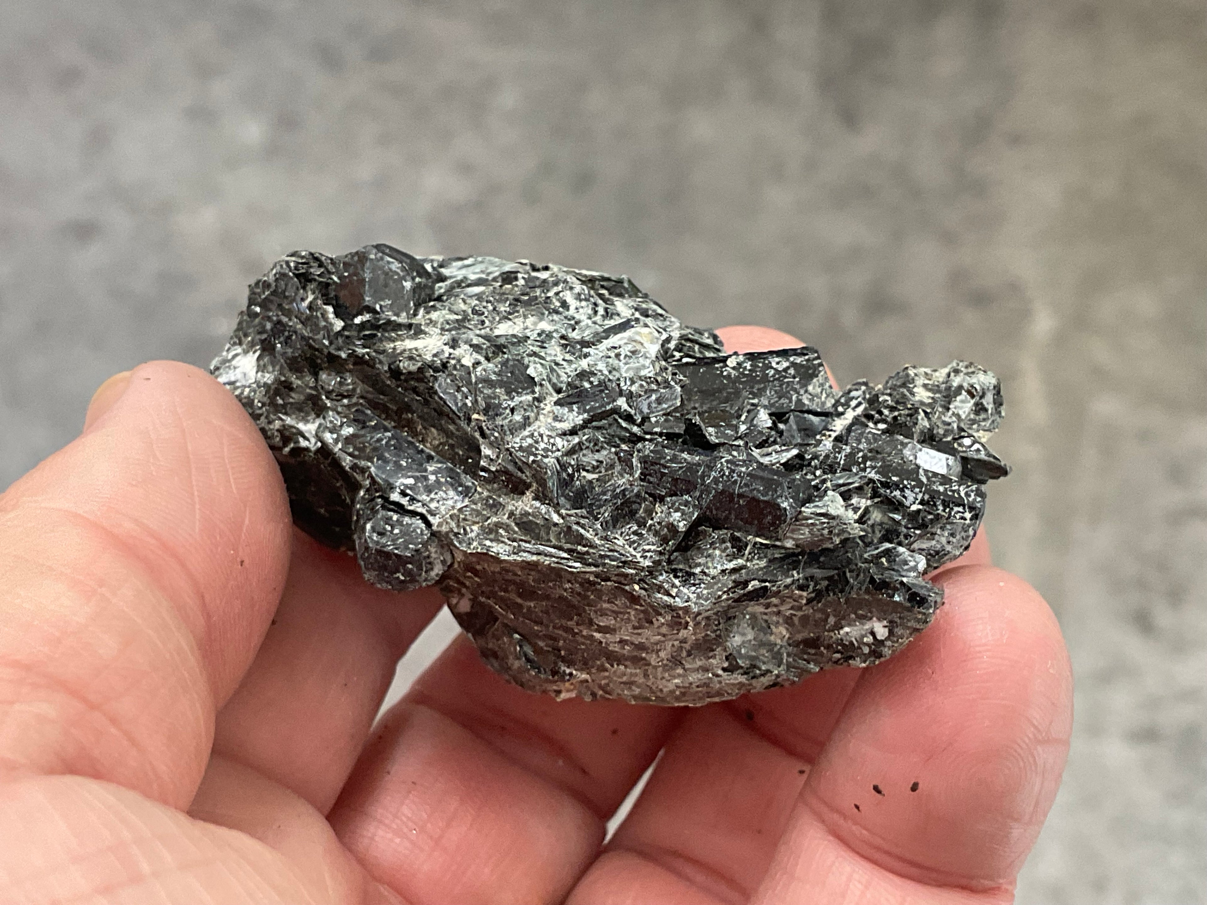 82g Black Dravite in Matrix Specimen 4A from Yinnietharra Western Australia