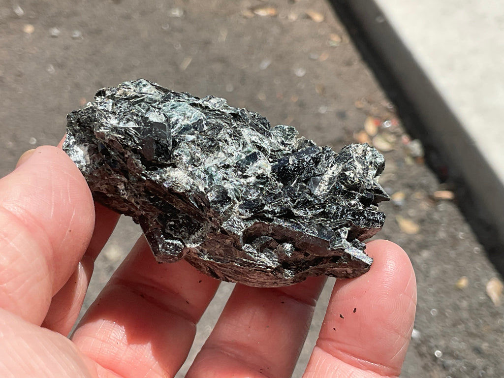 82g Black Dravite in Matrix Specimen 4A from Yinnietharra Western Australia