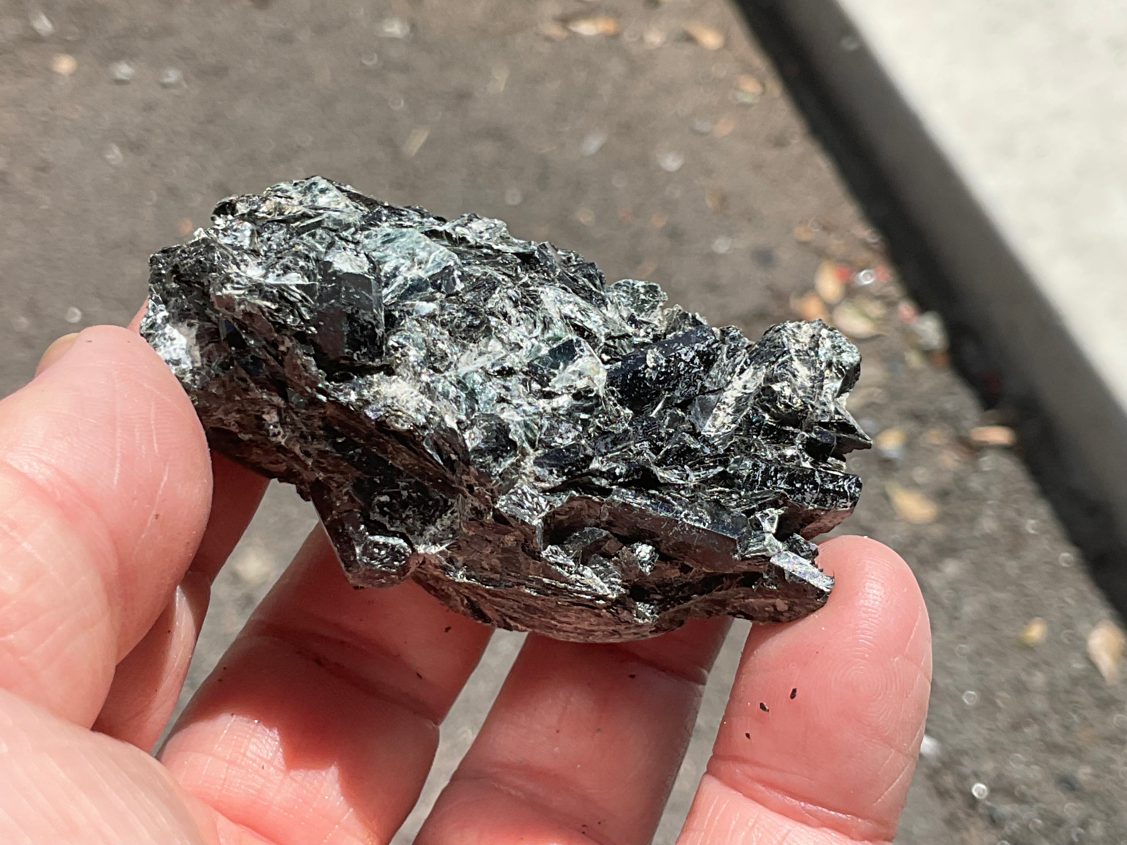 82g Black Dravite in Matrix Specimen 4A from Yinnietharra Western Australia