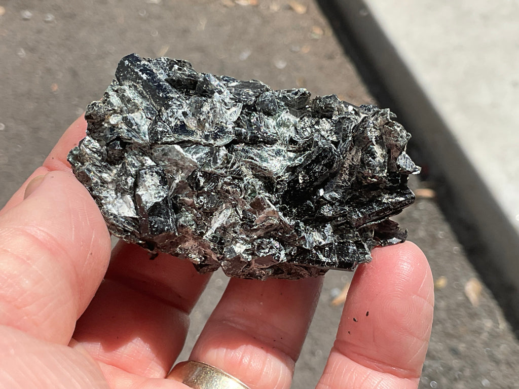 82g Black Dravite in Matrix Specimen 4A from Yinnietharra Western Australia