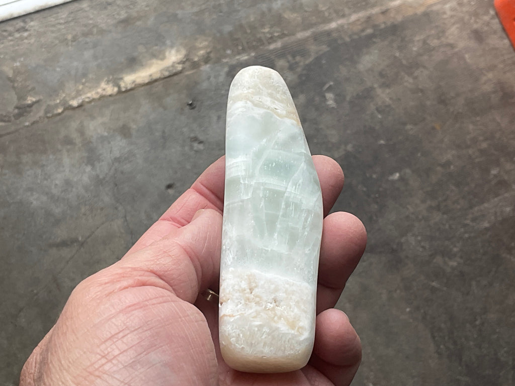 134g Pistachio Calcite Freeform 1C