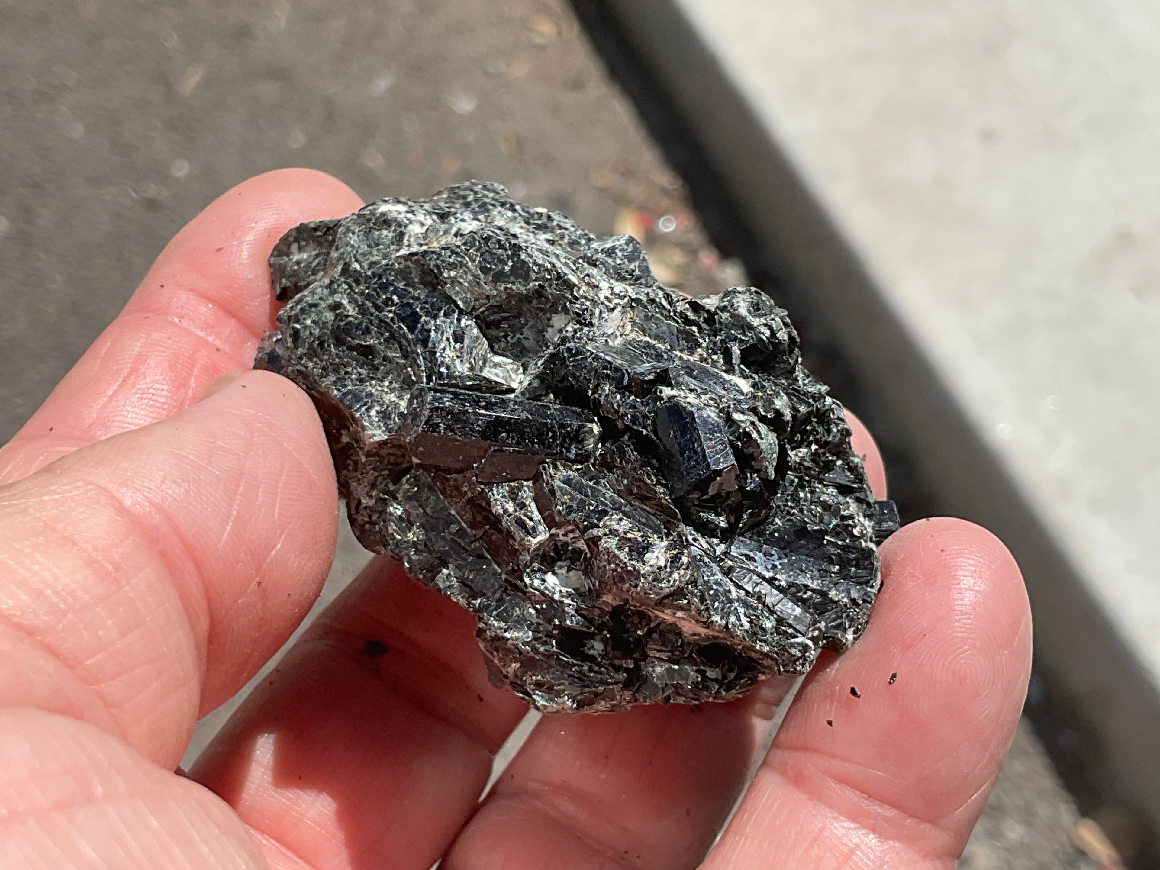 82g Black Dravite in Matrix Specimen 4A from Yinnietharra Western Australia