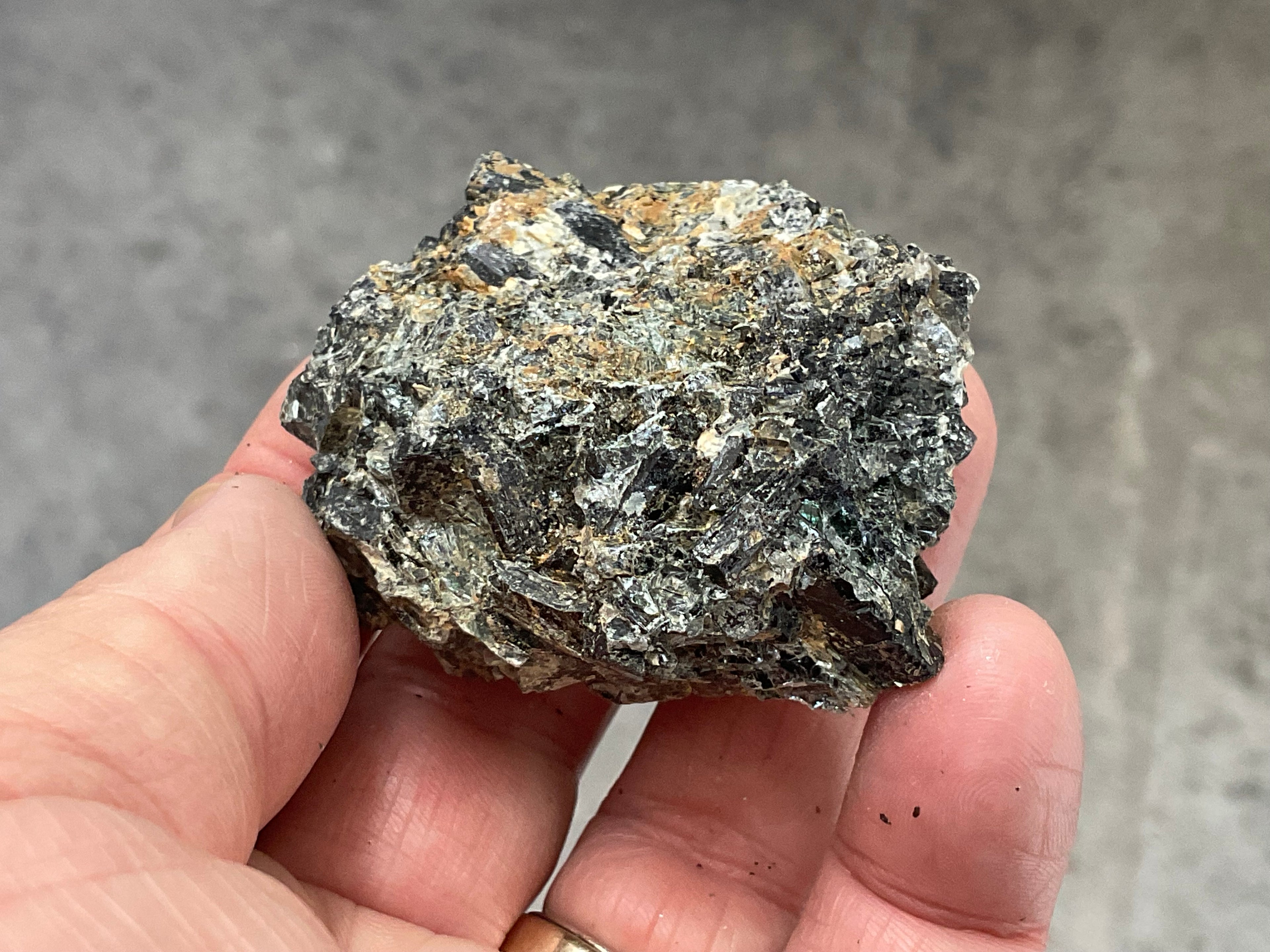 90g Black Dravite in Matrix Specimen 4B from Yinnietharra Western Australia