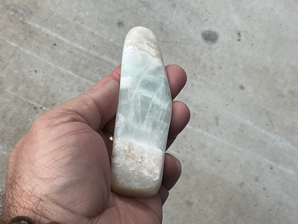 134g Pistachio Calcite Freeform 1C