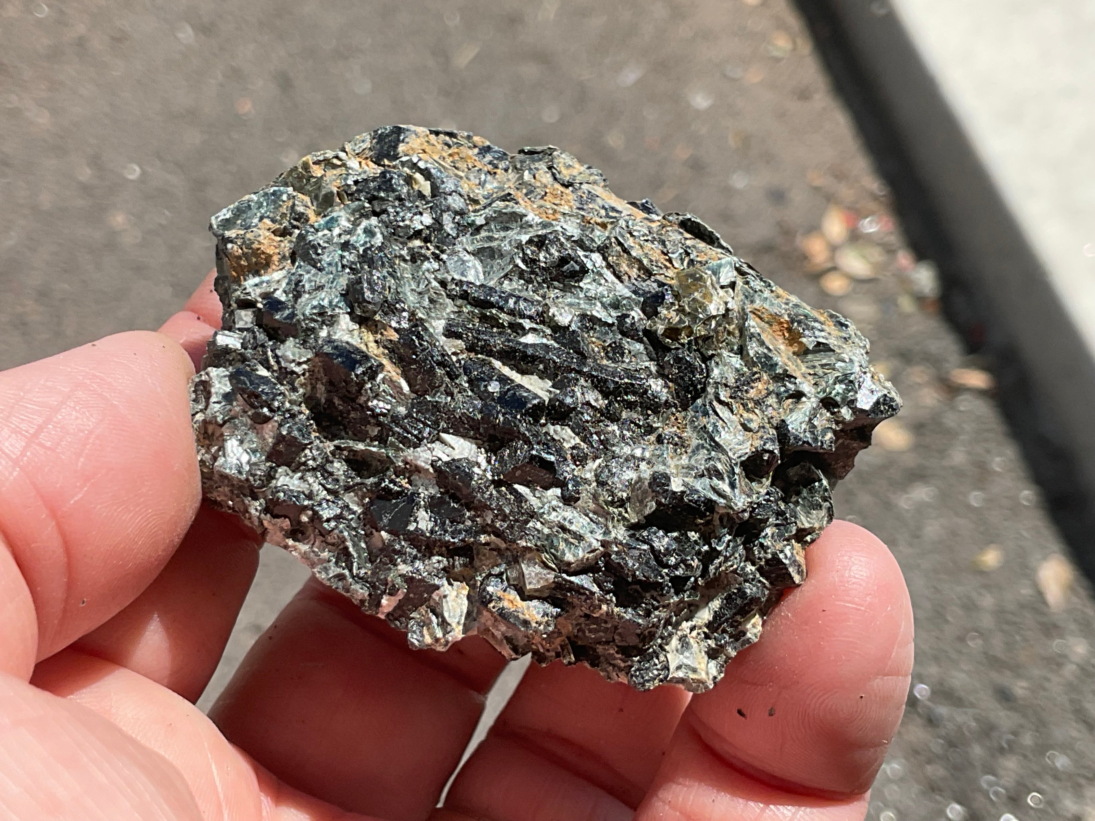 90g Black Dravite in Matrix Specimen 4B from Yinnietharra Western Australia
