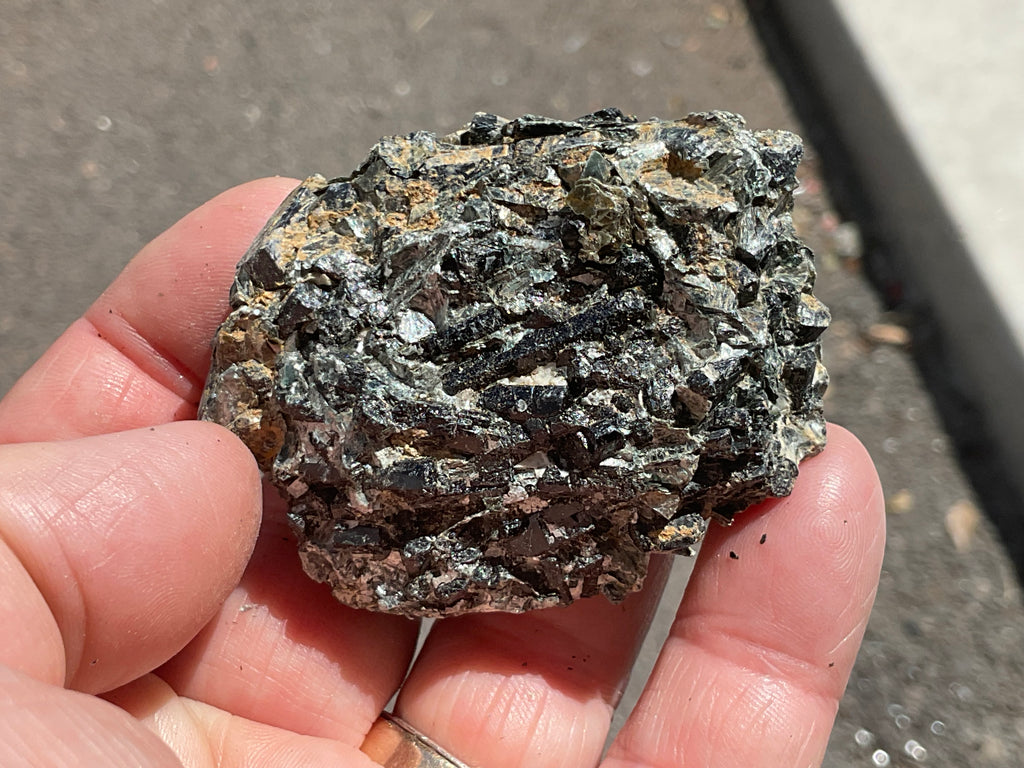 90g Black Dravite in Matrix Specimen 4B from Yinnietharra Western Australia