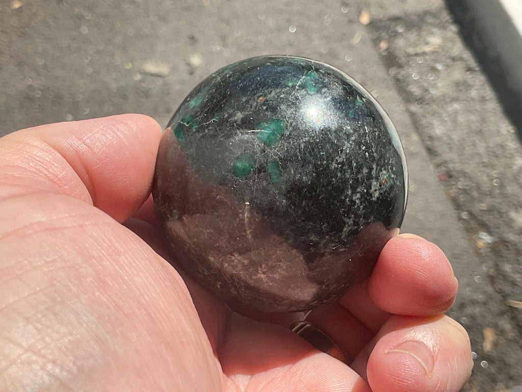 232g (5.2cm) Emerald (Beryl) in Matrix Sphere 2A