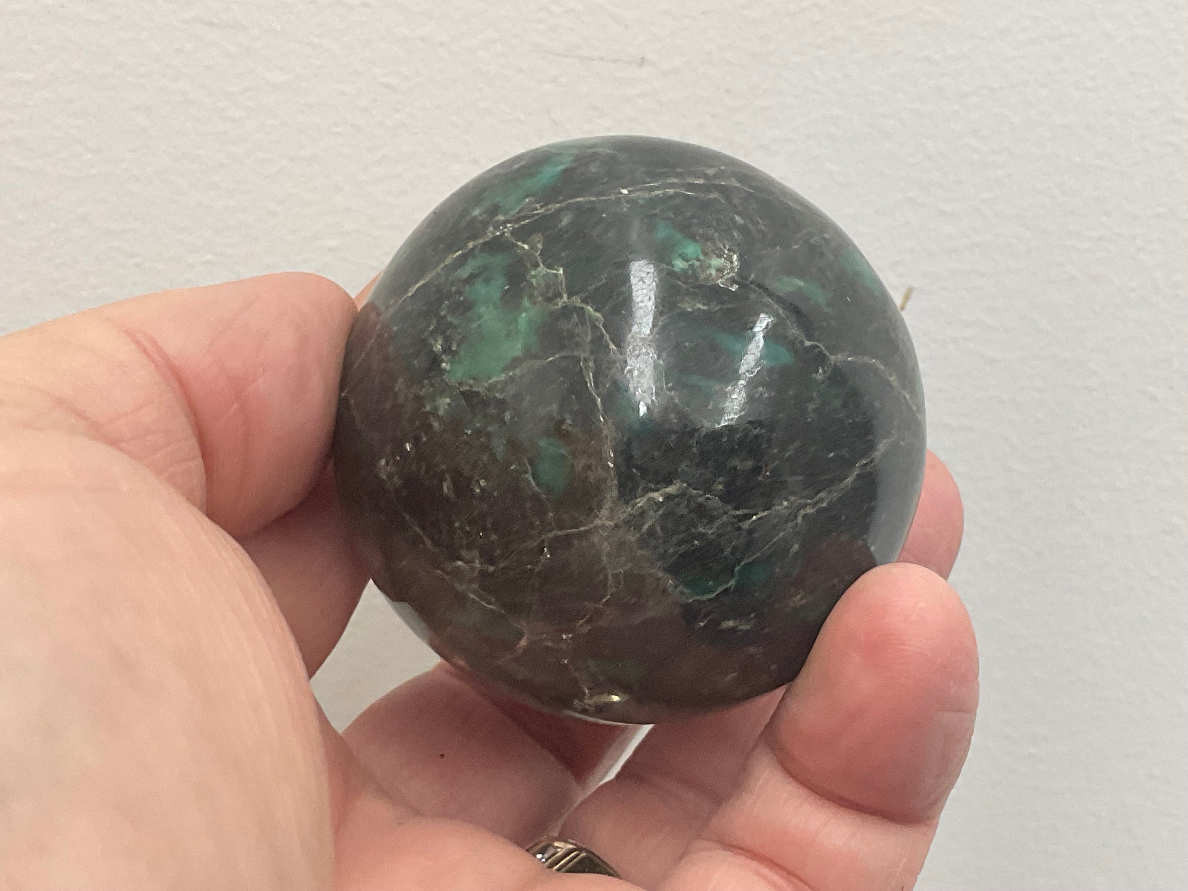 RESERVED FOR CHLOE ** 250g (5.5cm diameter Emerald (Beryl) in Matrix Sphere 2B