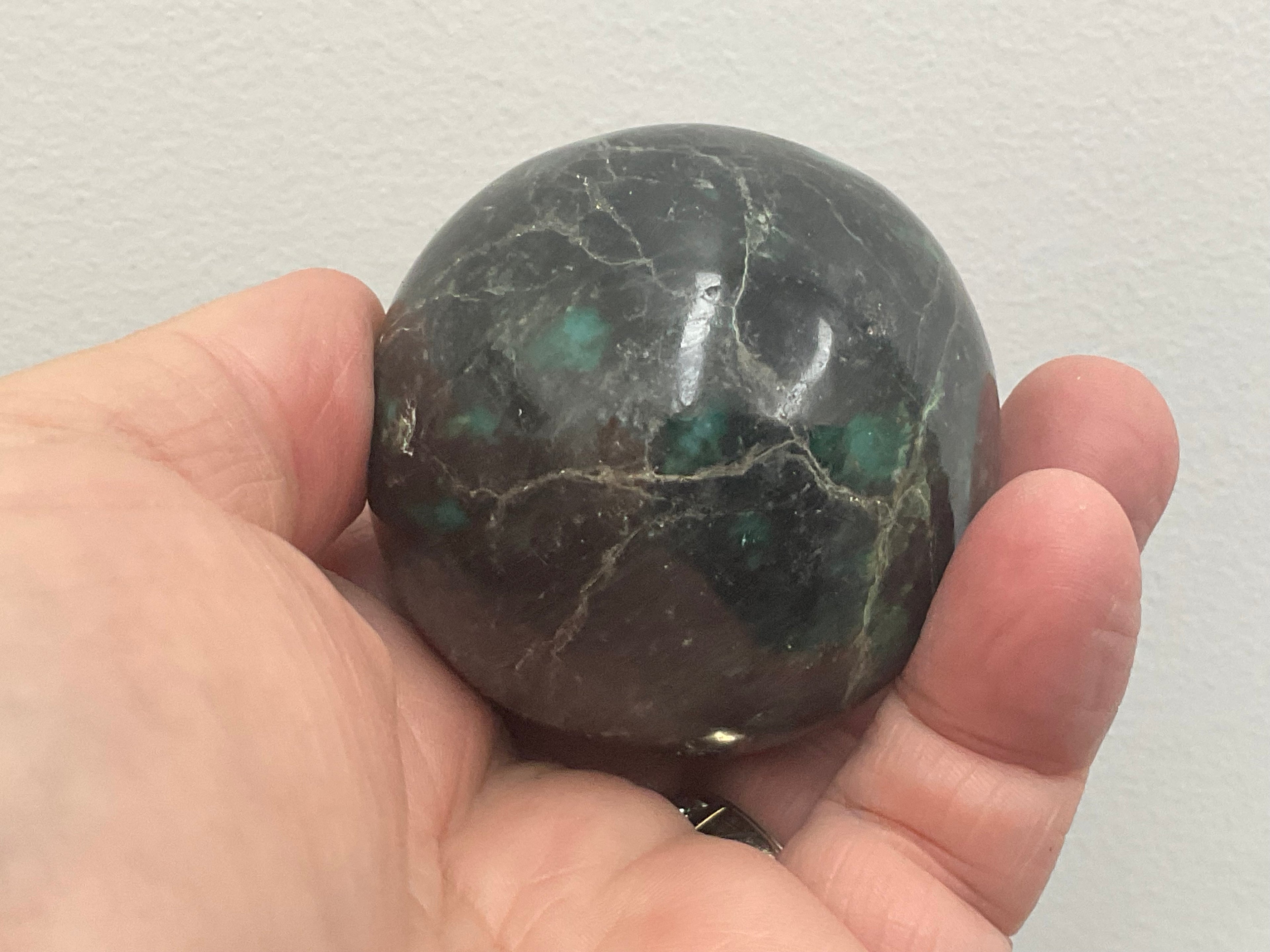 RESERVED FOR CHLOE ** 250g (5.5cm diameter Emerald (Beryl) in Matrix Sphere 2B