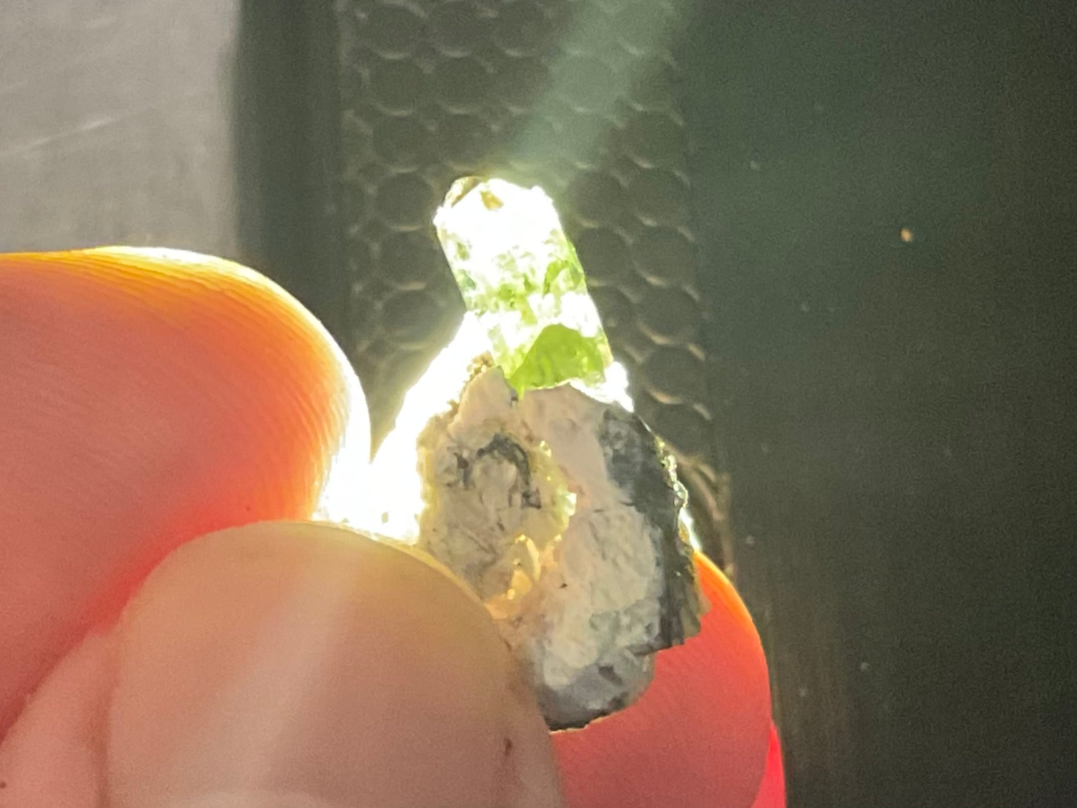 2g Diopside Crystal Specimen 1A from Yinnietharra, Australia