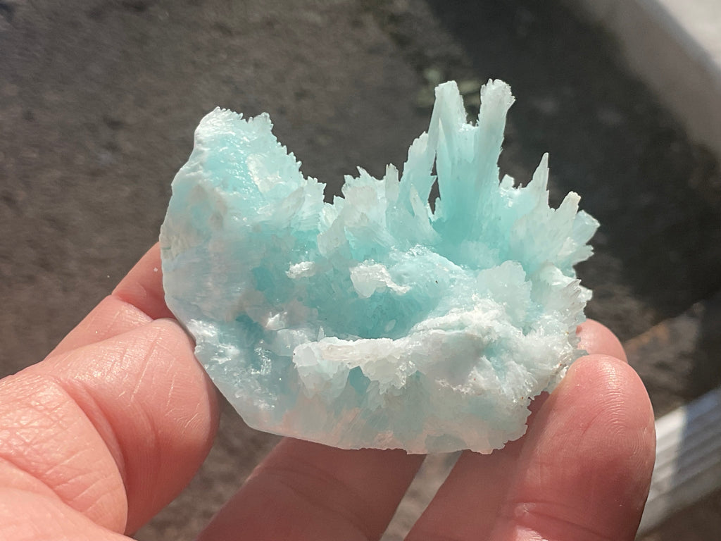 Rare ** 120g Blue Aragonite Specimen C from Yunnan, China