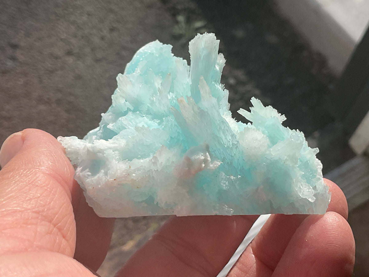 Rare ** 120g Blue Aragonite Specimen C from Yunnan, China