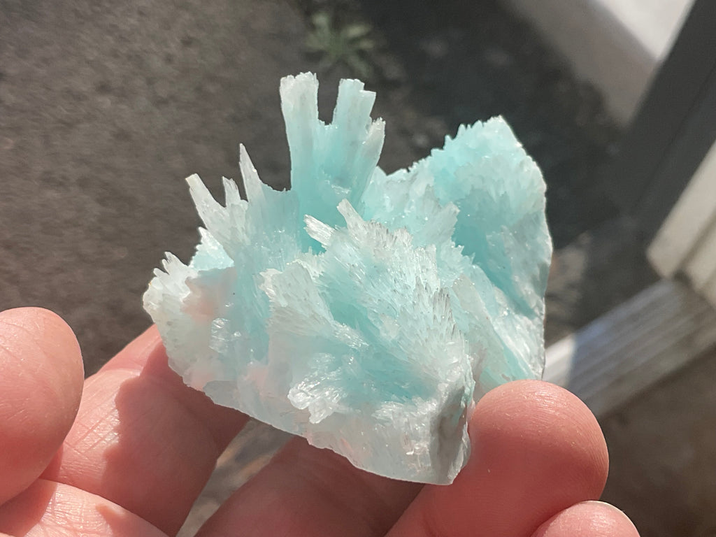 Rare ** 120g Blue Aragonite Specimen C from Yunnan, China