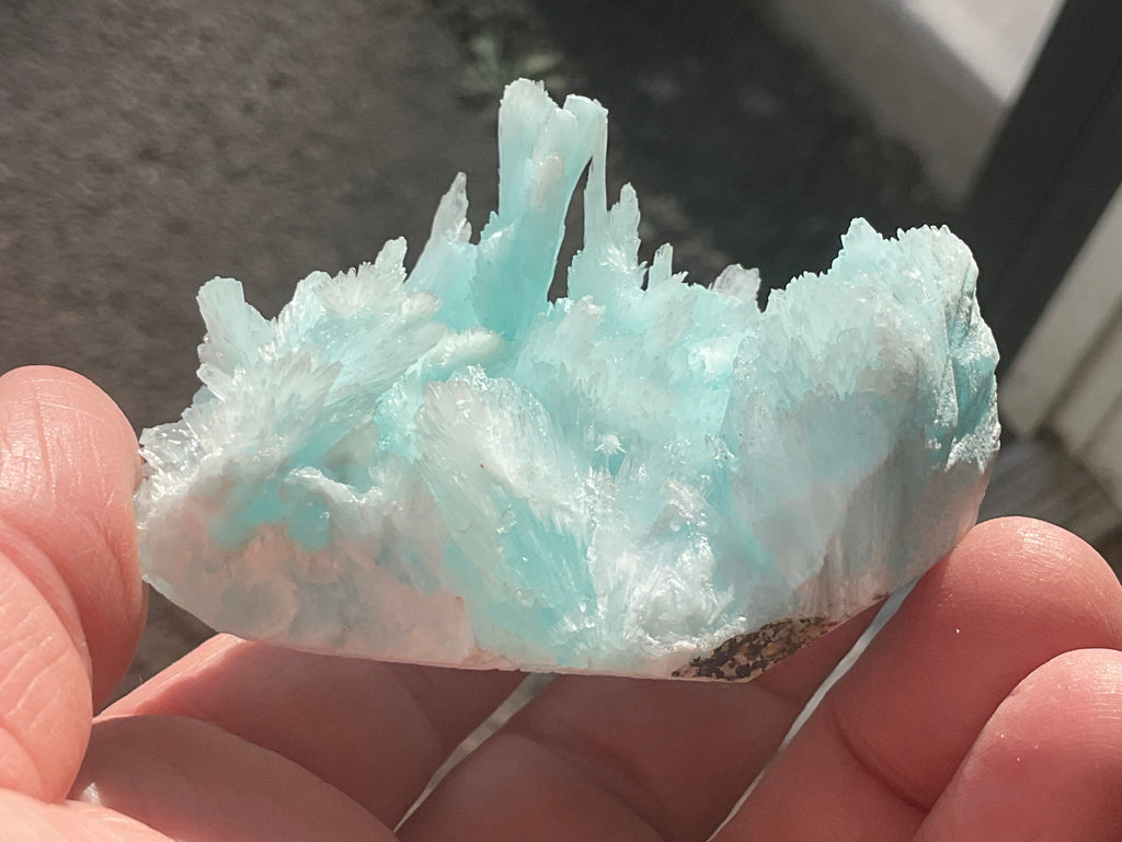 Rare ** 120g Blue Aragonite Specimen C from Yunnan, China