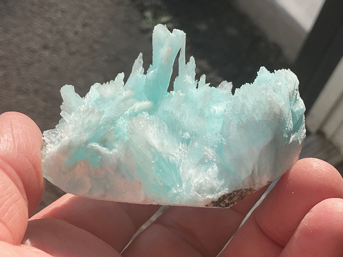 Rare ** 120g Blue Aragonite Specimen C from Yunnan, China
