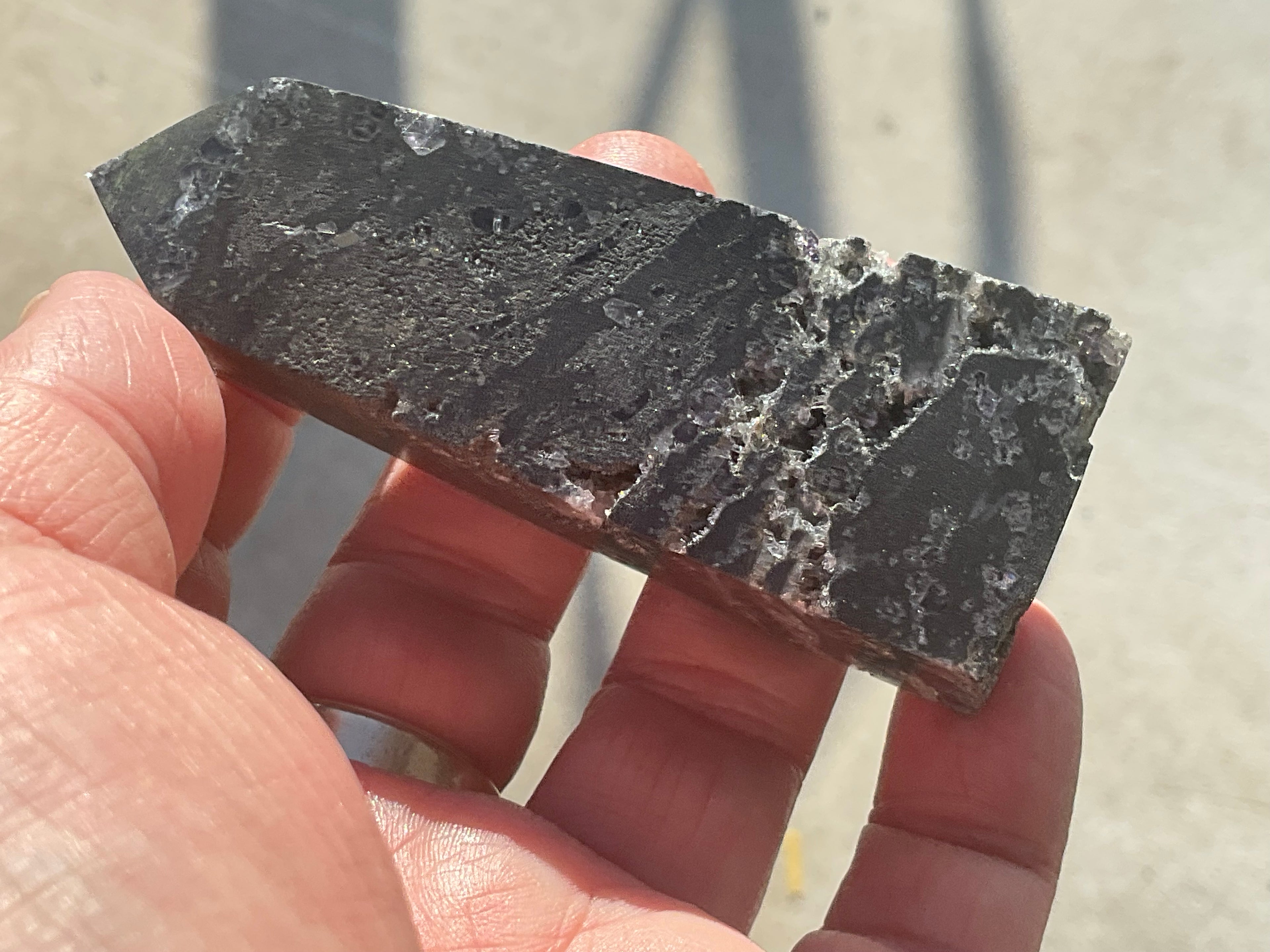 100g Chalcedony on Druzy Quartz Generator With Lavender Fluorite and Clear Quartz 2A