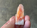 74g Orange Dog Tooth Calcite Carved Generator 1B