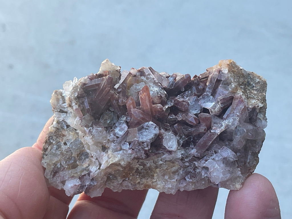 70g Hematite Quartz Cluster