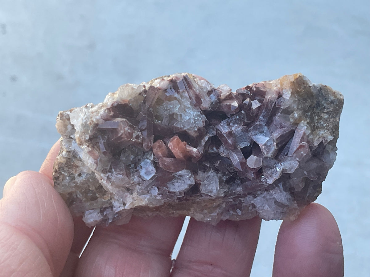 70g Hematite Quartz Cluster