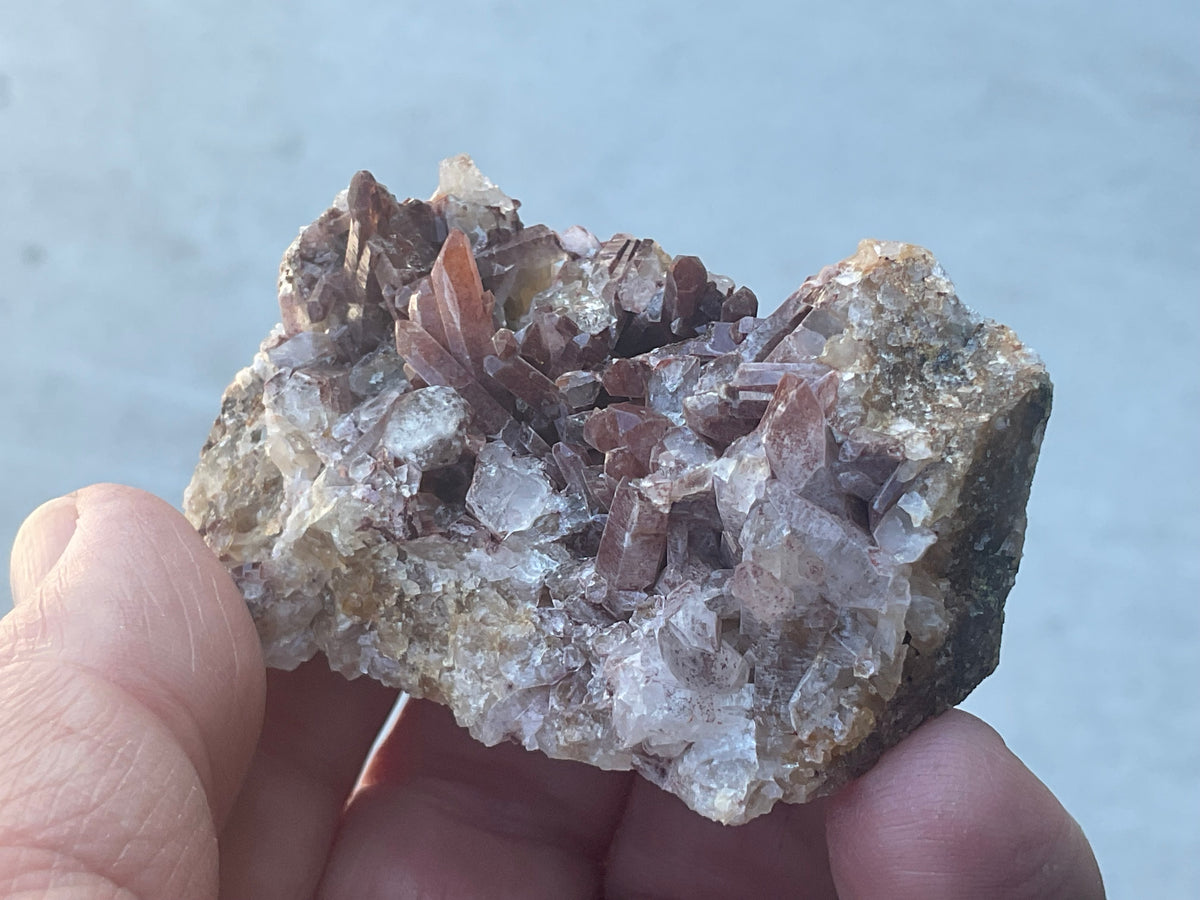 70g Hematite Quartz Cluster