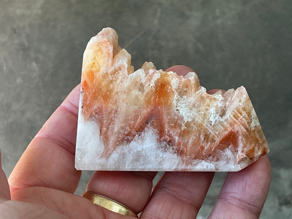 92g Orange Dog Tooth Calcite Generator 1C